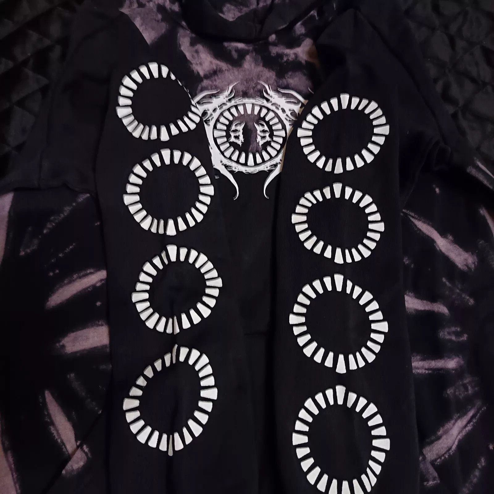 Band Tees Shibori Threads X Animals As Leaders Metal Band Hoodie Sz M Size US M / EU 48-50 / 2 - 2 Thumbnail
