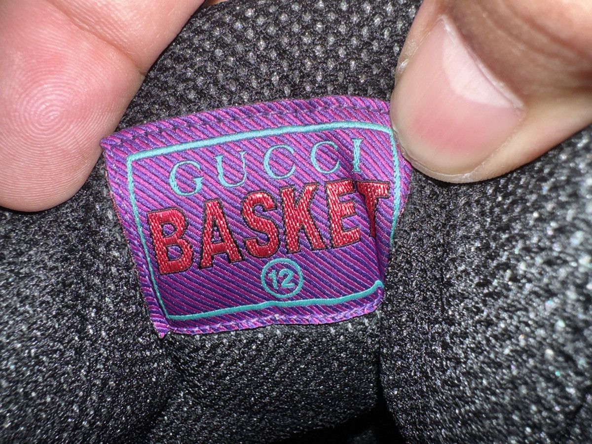 Gucci NEW AUTHENTIC GUCCI BASKET LOW "BLACK RED" Size US 13 / EU 46 - 6 Thumbnail