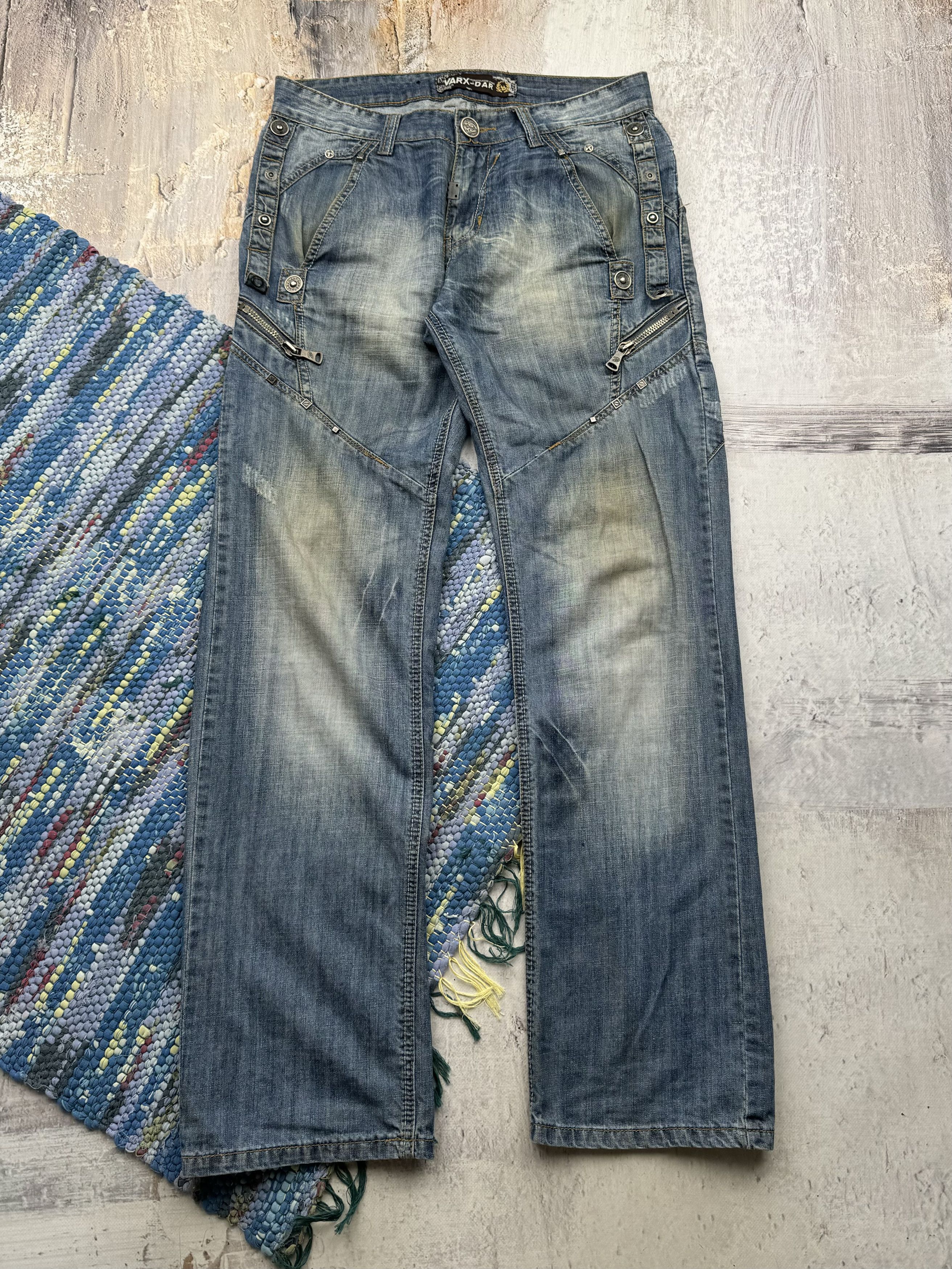 Japanese Brand Vintage Jeans With Many Metal Details A482(368) Size US 31 - 1 Thumbnail