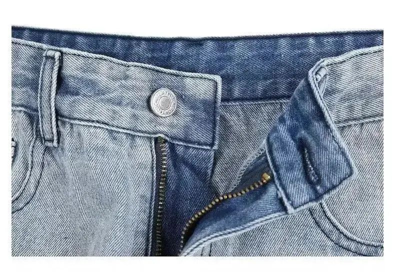 Japanese Brand Ripped Hole High Street Retro Jeans Wide Leg Size US 32 / EU 48 - 4 Thumbnail