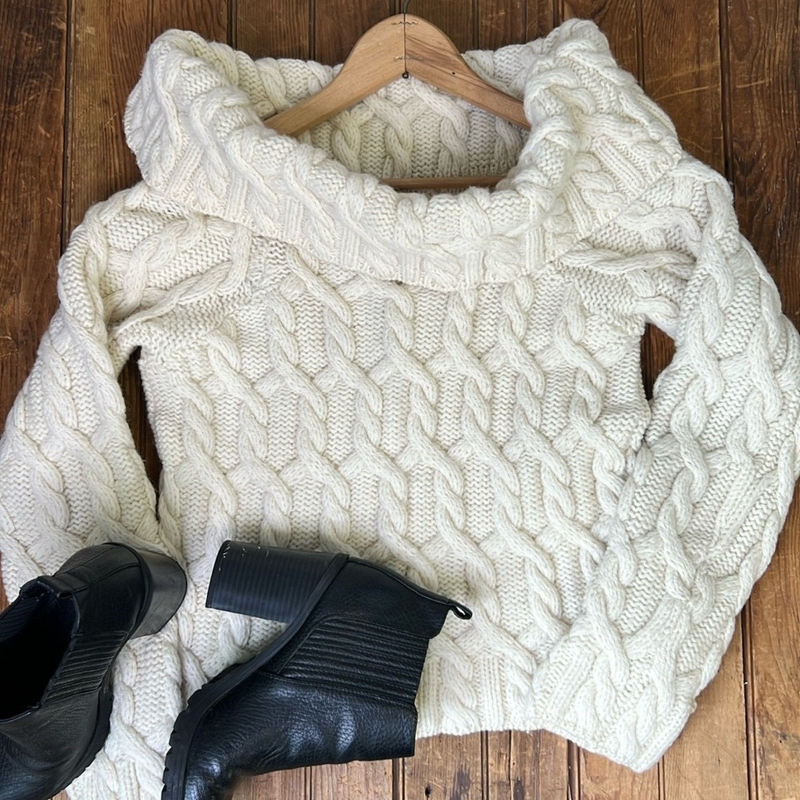 Paul James Women’s Paul James chunky cropped cable knit sweater Size S / US 4 / IT 40 - 1 Thumbnail