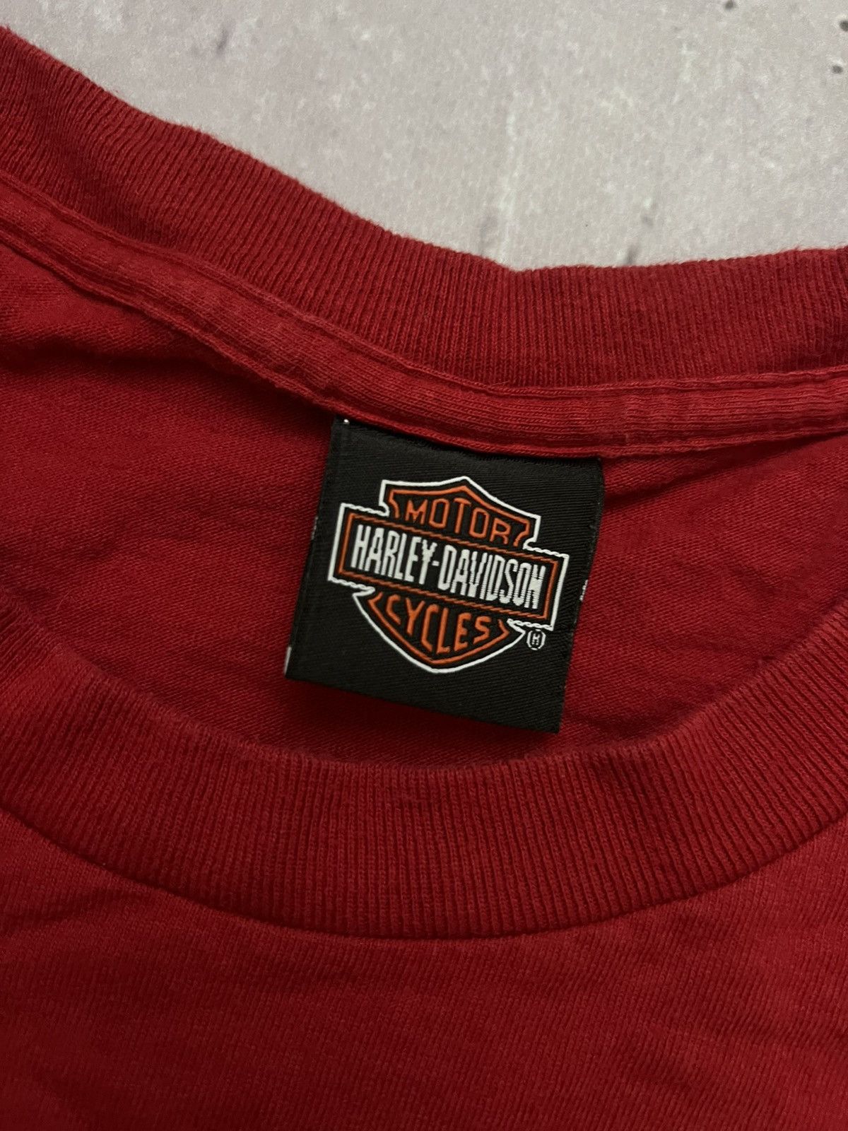 Harley Davidson Rare Vintage Harley Davidson T-Shirt 2006-2007 Red Size L Size US L / EU 52-54 / 3 - 12 Thumbnail