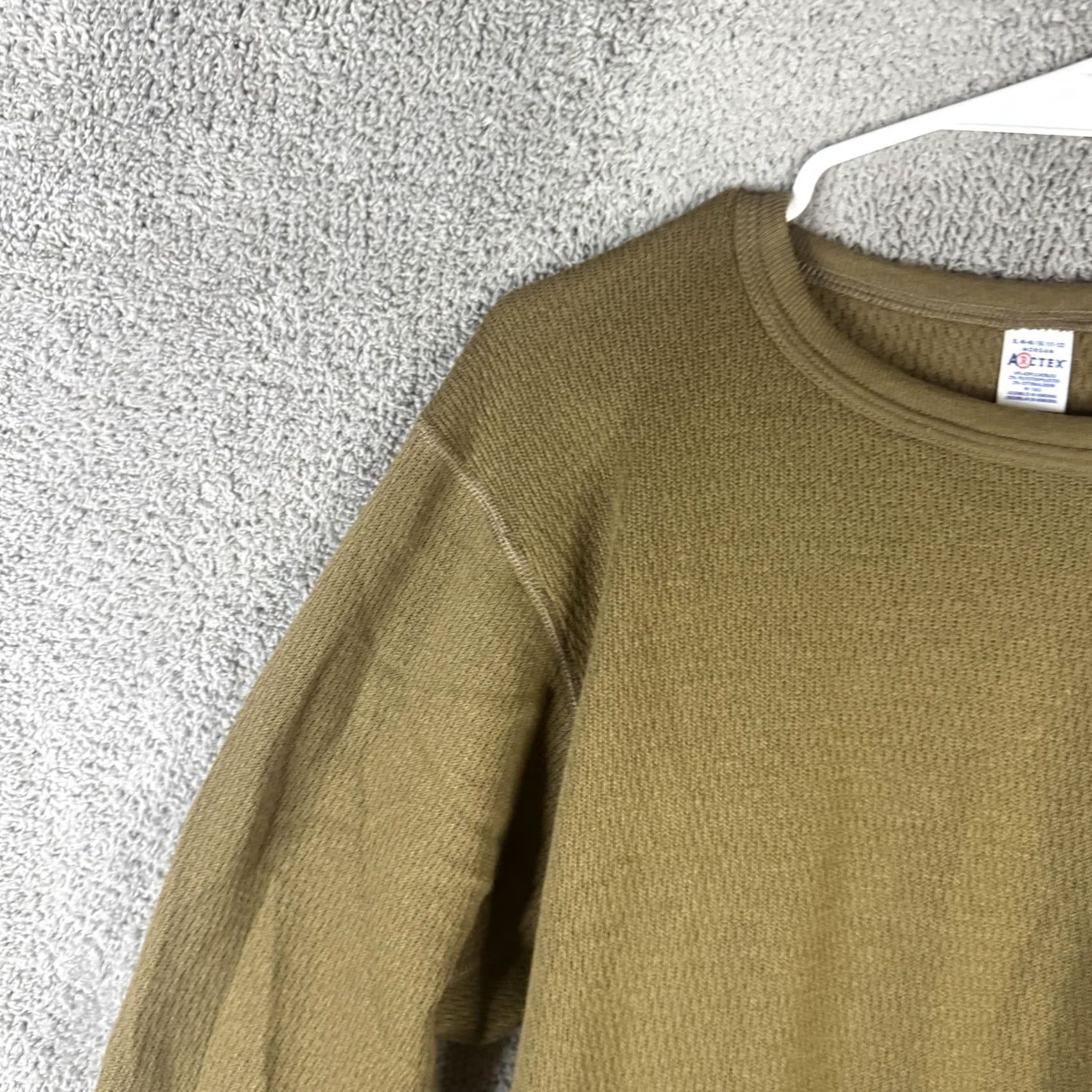 Vintage Morgan Arctex Shirt Mens XL Brown Thermal Waffle Knit Base Layer Long Johns Underwear Size US XL / EU 56 / 4 - 5 Thumbnail