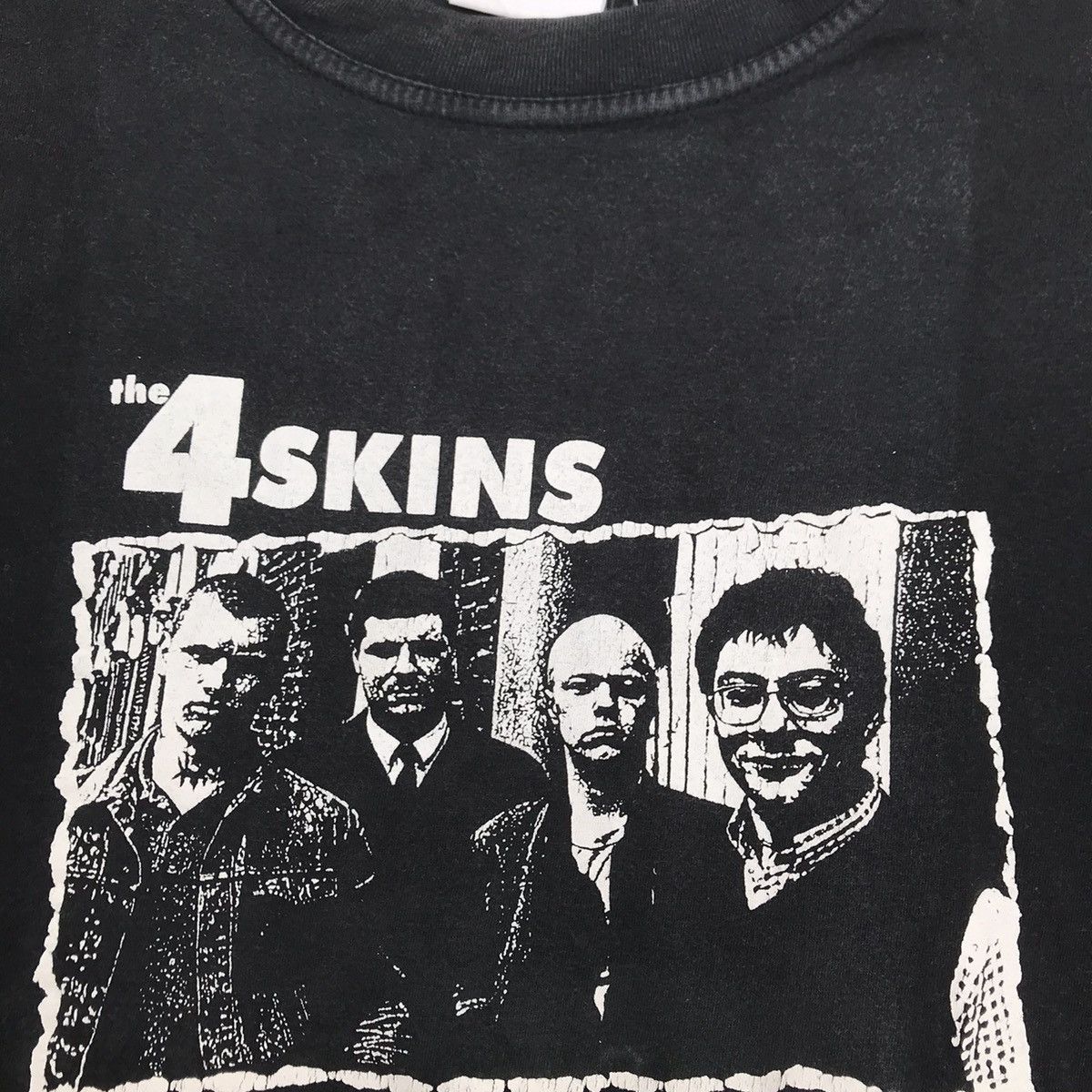 Band Tees × Vintage Vintage The 4 Skins Tshirt Skinhead Tag cotton and star Band Size US S / EU 44-46 / 1 - 14 Thumbnail