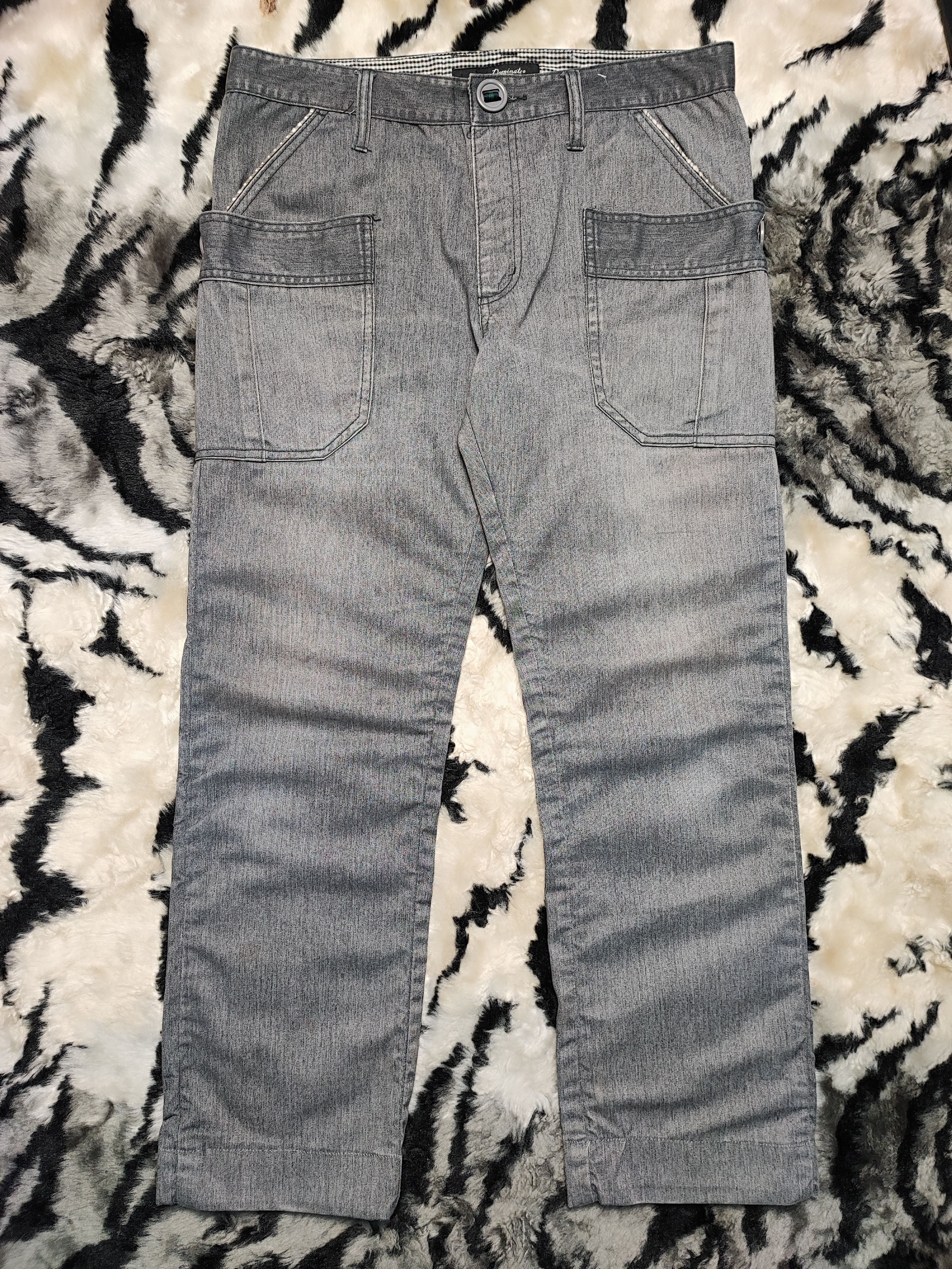 If Six Was Nine DOMINATE HANDCRAFTED BIKER JEANS STYLE Size US 35 - 2 Thumbnail