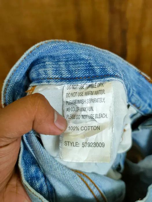 Japanese Brand Exhibitionist Japan distressed sashiko denim #46-754DLL Size US 30 / EU 46 - 9 Thumbnail
