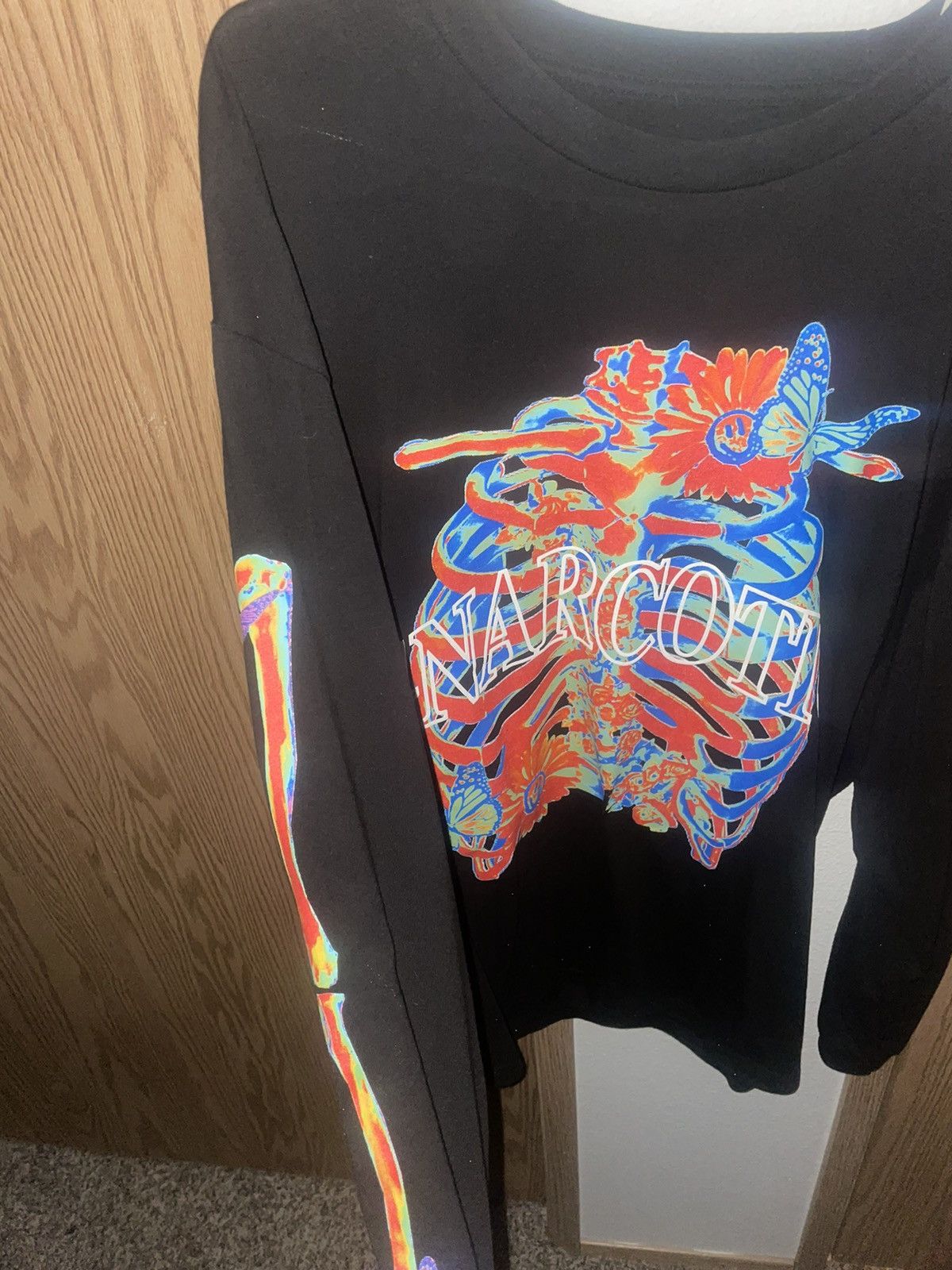 Gnarcotic × Stussy × Supreme Gnarcotic Neon Skeleton Long Sleeve Size US XL / EU 56 / 4 - 5 Thumbnail