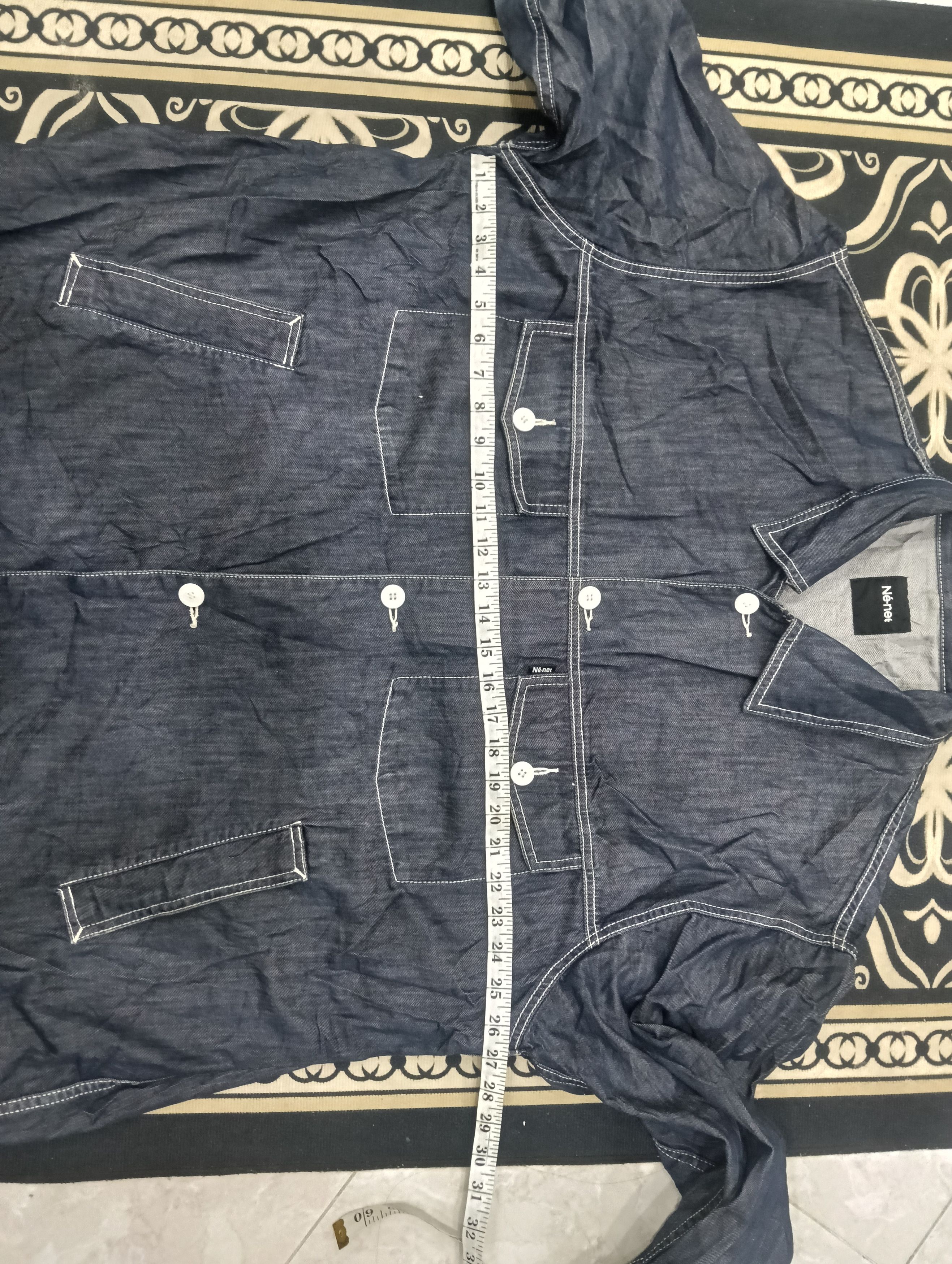 Ne-Net Ne Net Issey Miyake Denim Chore Jacket Size US XXL / EU 58 / 5 - 12 Thumbnail