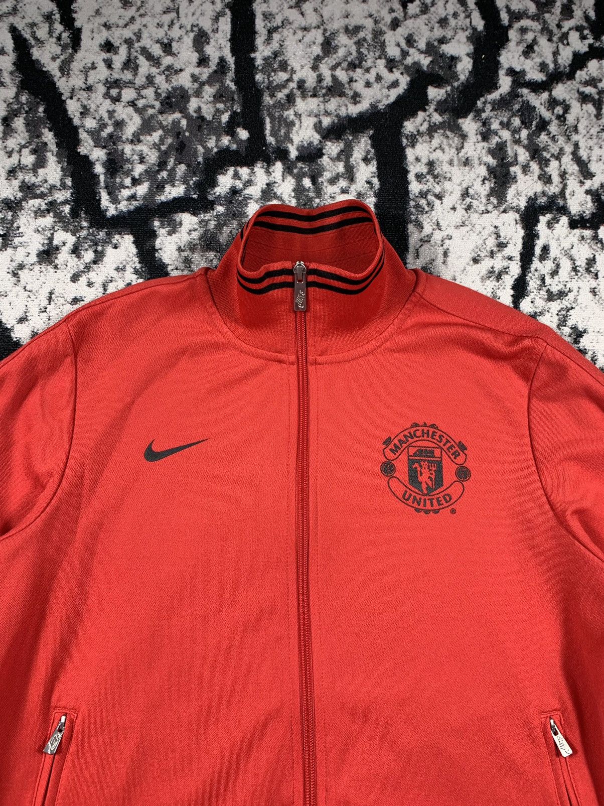 Nike × Vintage Blokecore Nike Manchester United Zip Up Track Sweatshirt Size US M / EU 48-50 / 2 - 3 Thumbnail