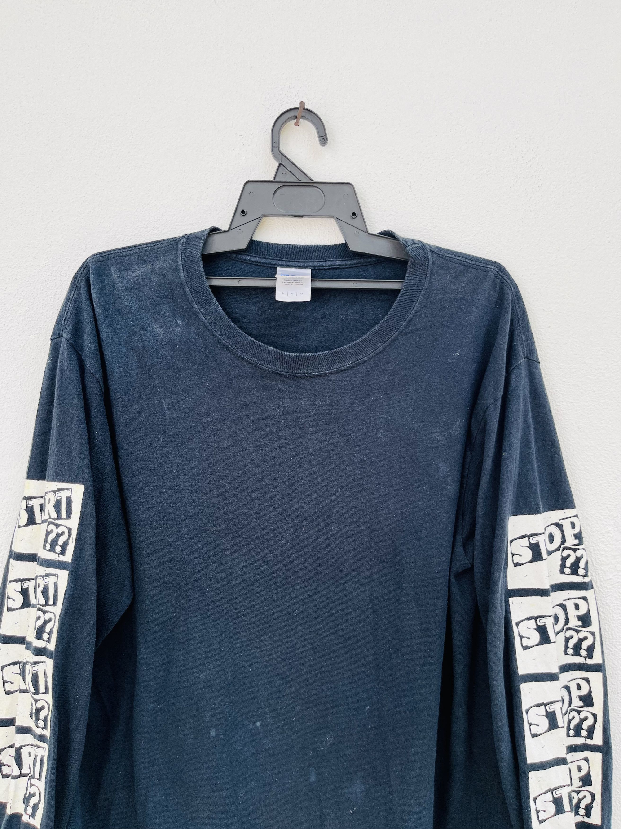 Japanese Brand × Vintage Vintage Start Stop Full Sleeve Streetwear Fashion Style Size US L / EU 52-54 / 3 - 3 Thumbnail