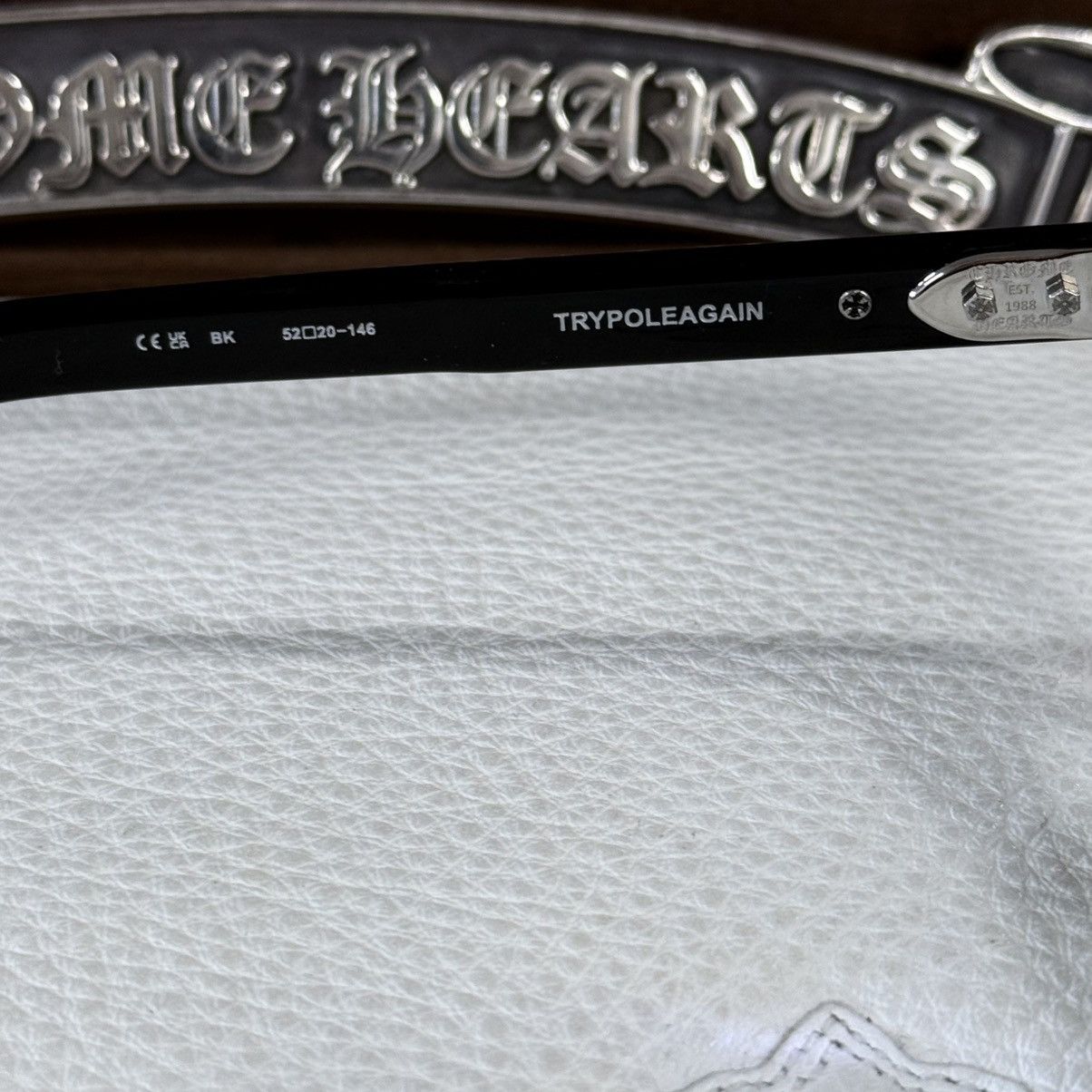 Chrome Hearts Chrome Hearts TRYPOLEAGAIN Glasses Size ONE SIZE - 6 Thumbnail