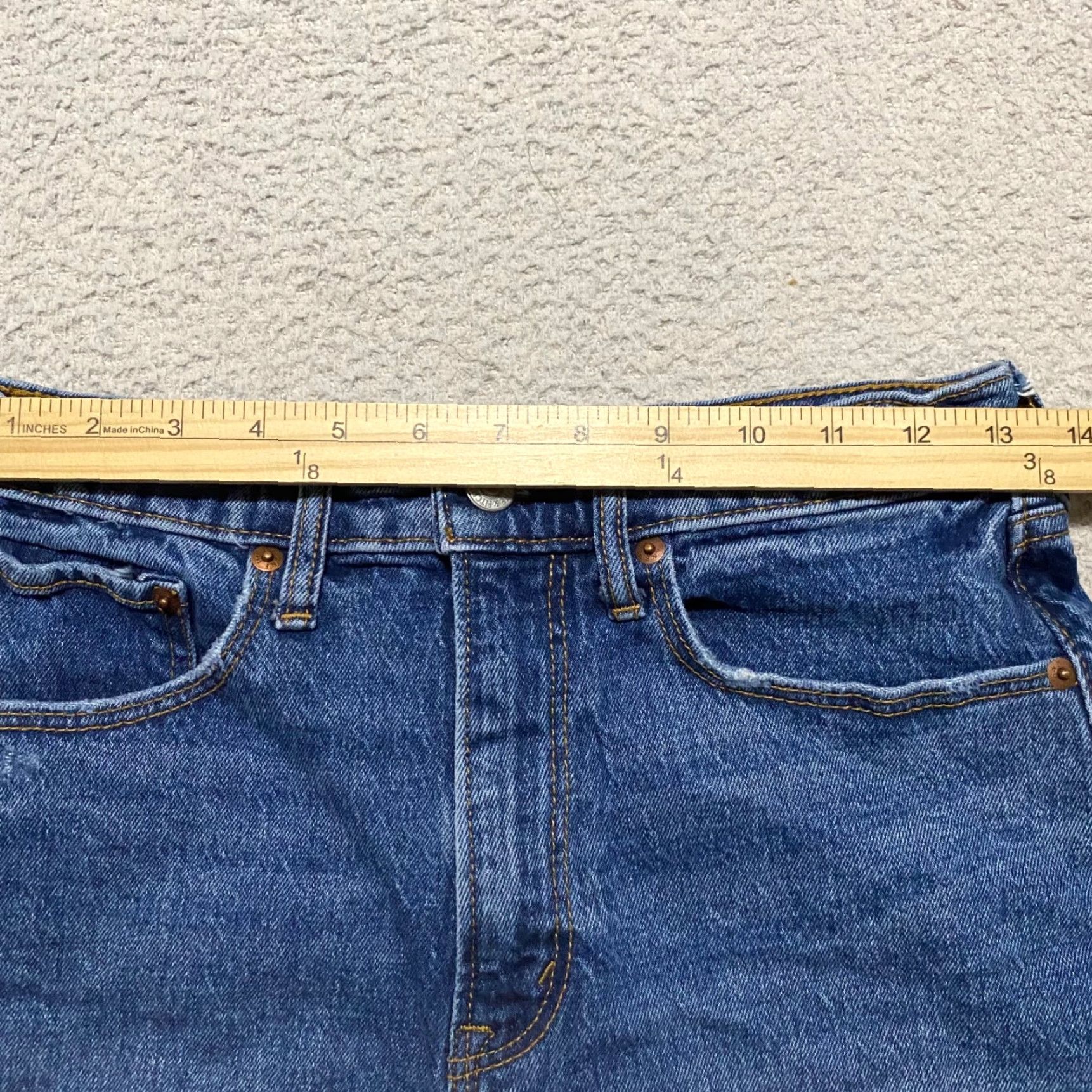 Abercrombie & Fitch Abercrombie & Fitch Womens Shorts Denim High Rise Cut-Off 4 Blue 2 in Inseam Pockets Stretch Regular Womens Size 27" / US 4 / IT 40 - 7 Thumbnail