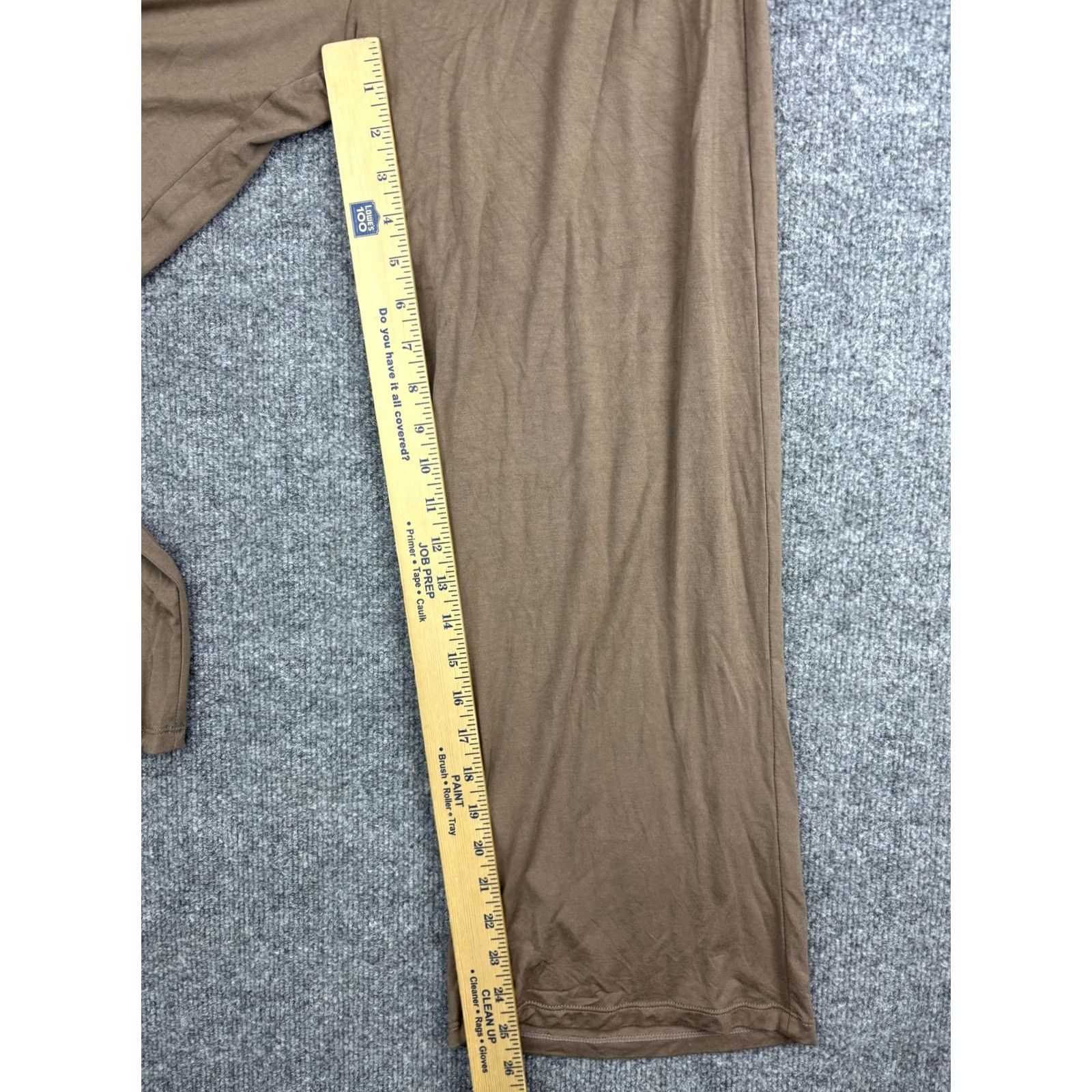 Vintage ODODOS Pants Womens Small Brown Wide-Leg Lounge Stretch Drawstring Pockets Soft Size 28" / US 6 / IT 42 - 4 Thumbnail