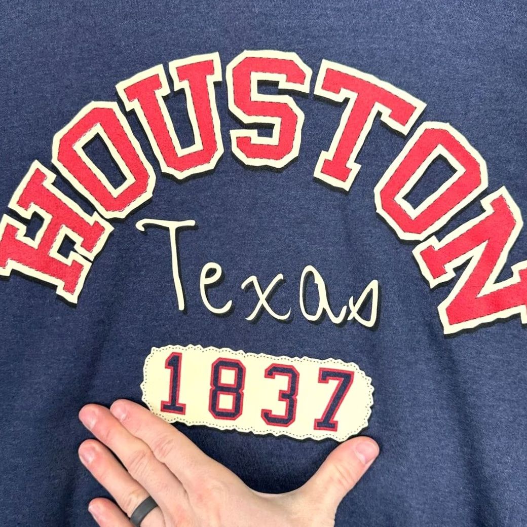 Vintage Houston XL Blue Pullover Sweatshirt Mens Sportswear Hoodie Size US XL / EU 56 / 4 - 5 Thumbnail