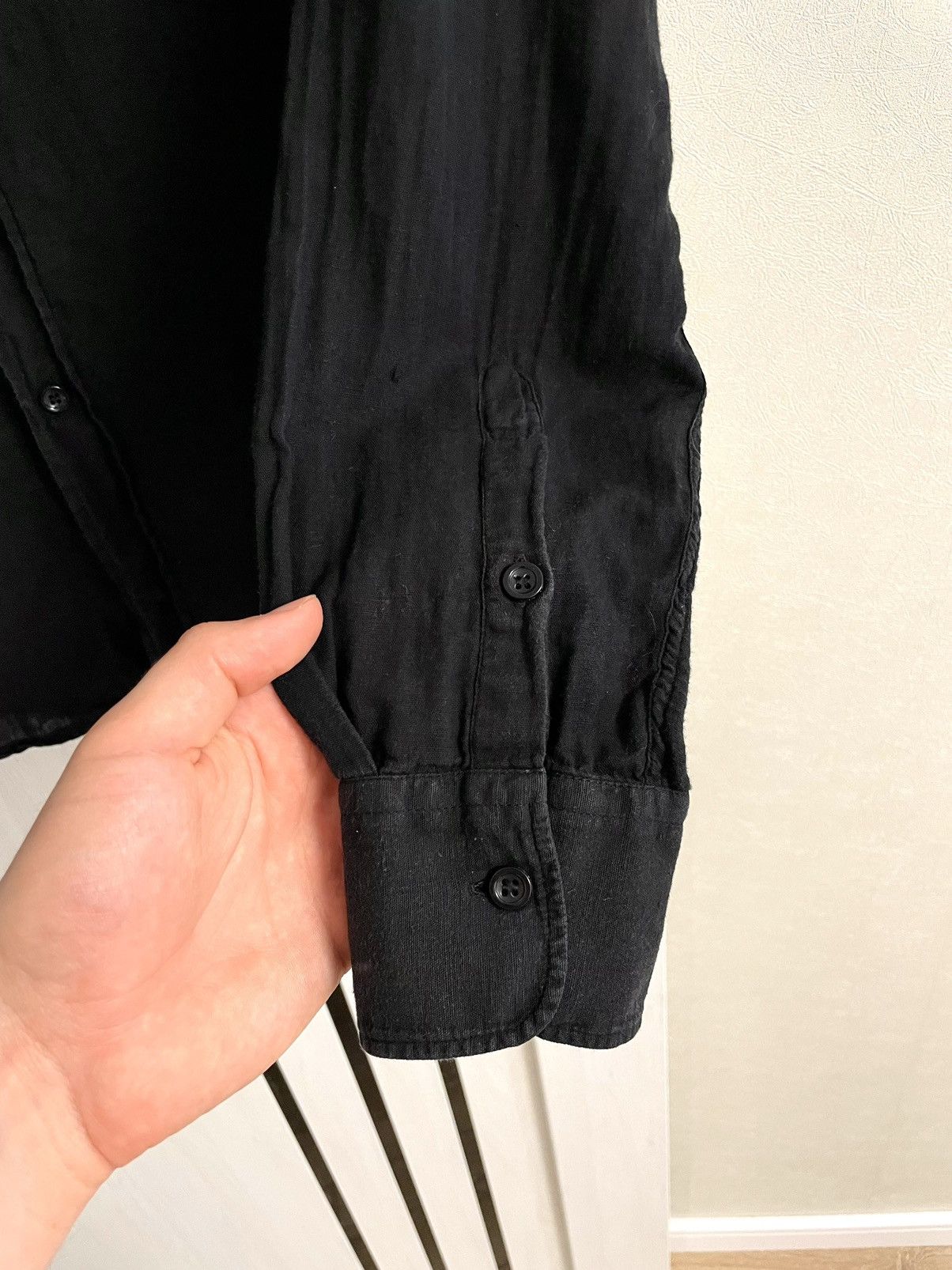 Versace Jeans Couture Vintage Versace Jeans Couture Big Logo Pocket Linen Shirt Size US M / EU 48-50 / 2 - 8 Thumbnail
