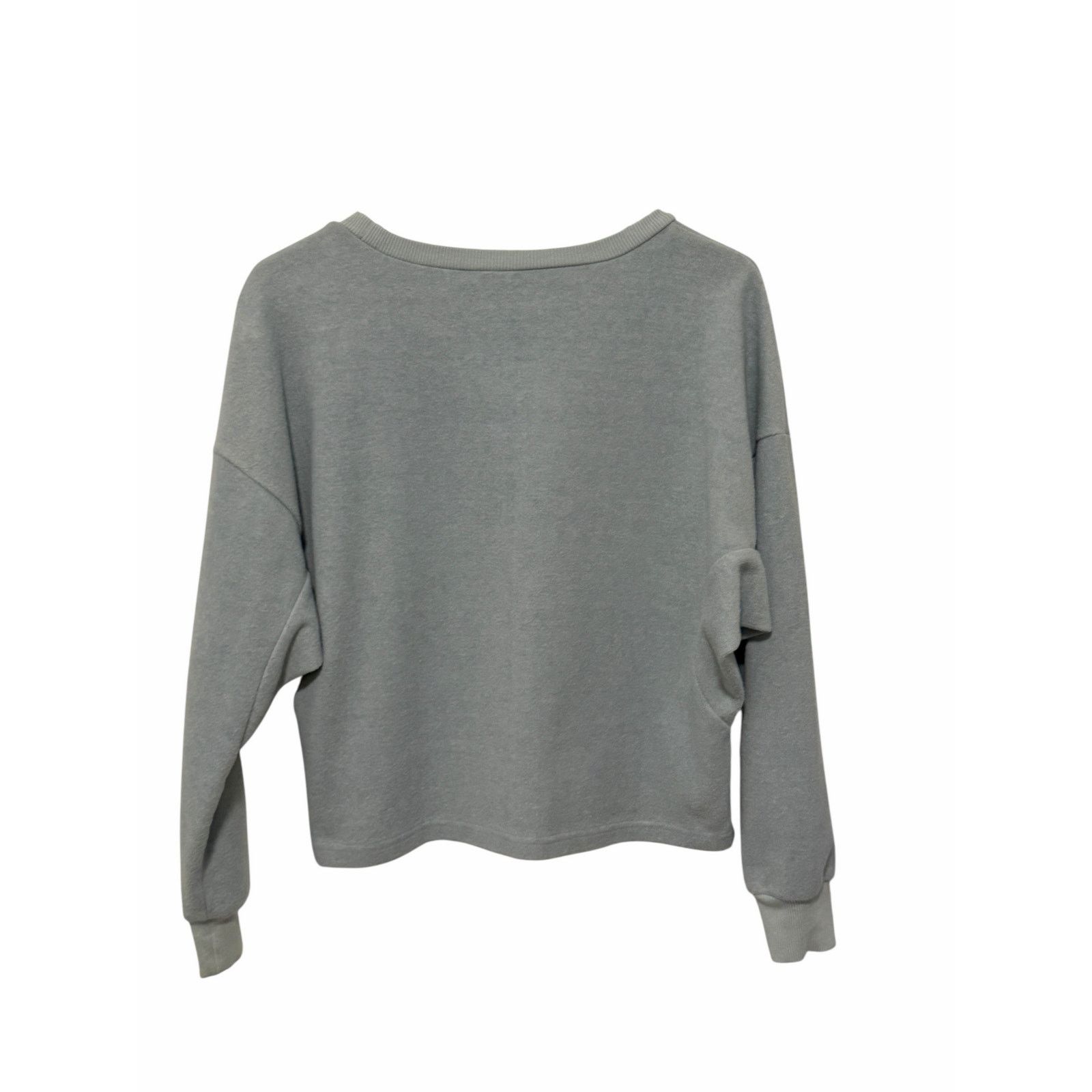 Other Very J Solid Blue Long Sleeve Round Neck Thick Sweater Size S / US 4 / IT 40 - 6 Thumbnail