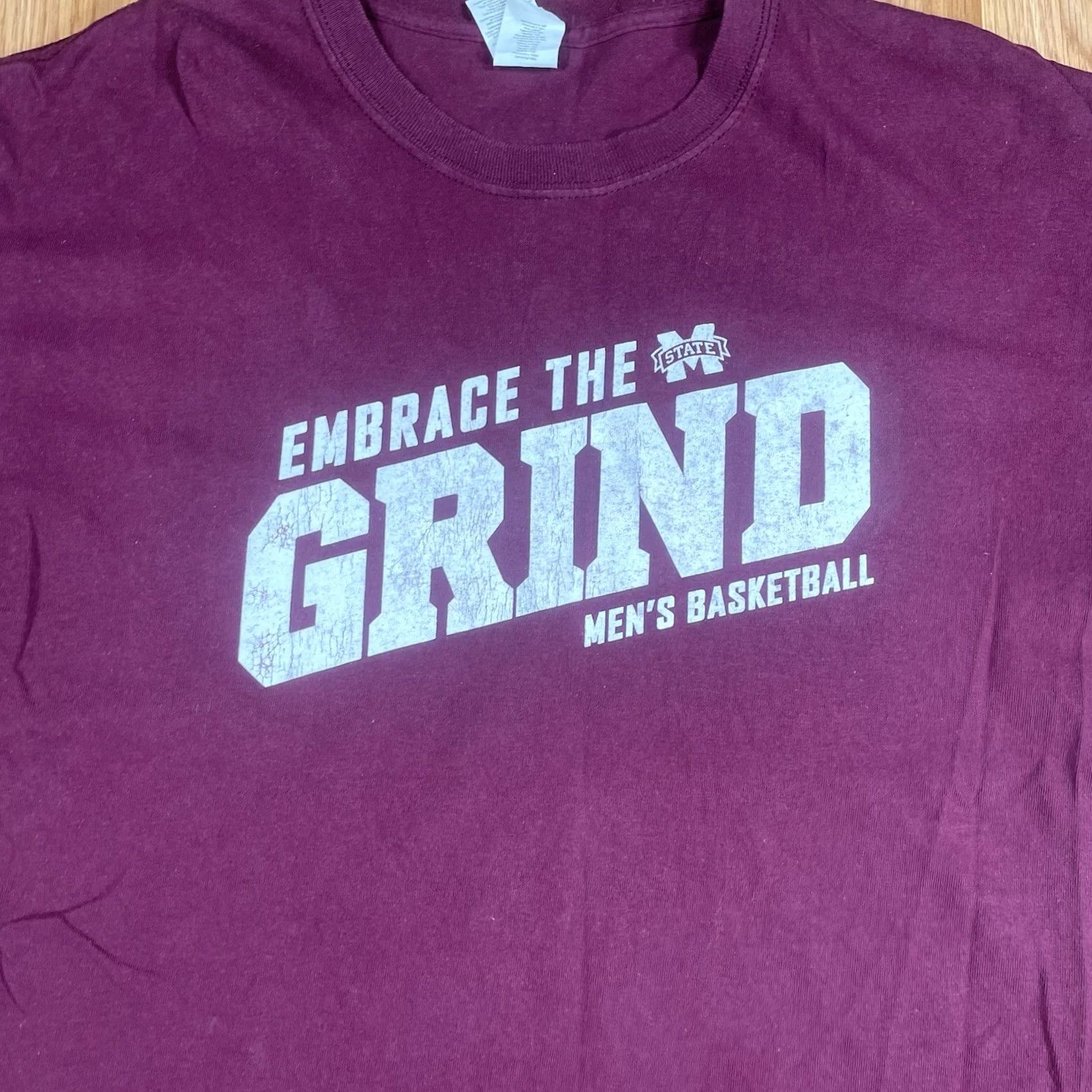 Gildan Gildan Mississippi State T-Shirt Mens Large L Maroon Heavy Cotton CrewNeck Size US L / EU 52-54 / 3 - 2 Thumbnail