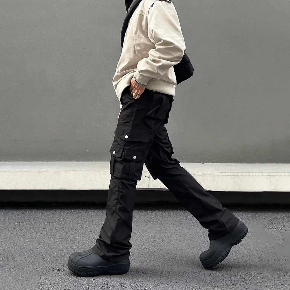 Japanese Brand × Vintage Cargo Pants Men Streetwear Y2k Multi-pocket Size US 29 - 2 Thumbnail