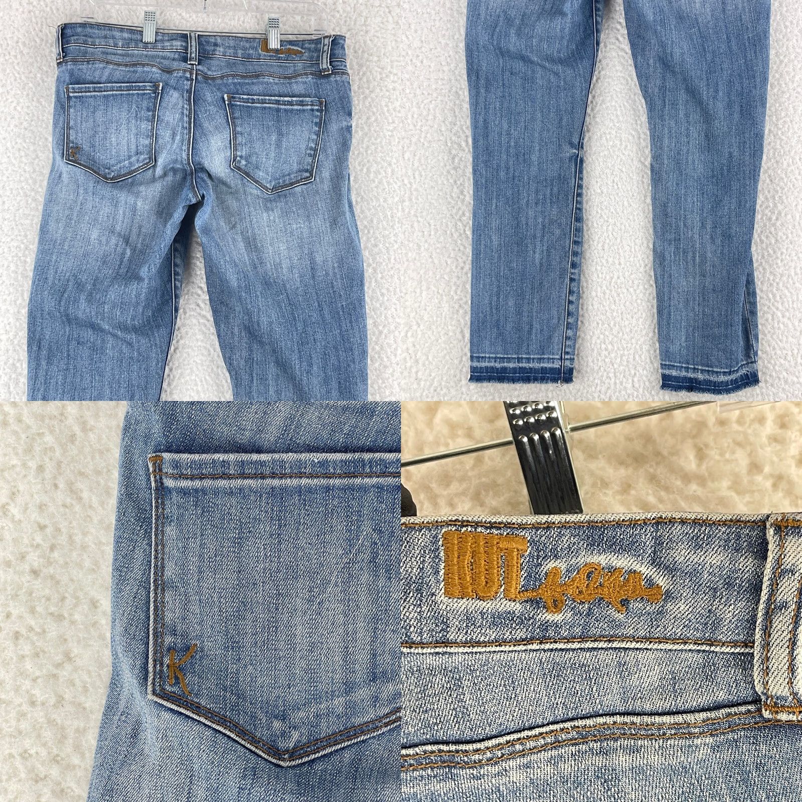 Vintage KUT from the Kloth Jeans Womens Size 6 Blue Denim Straight Leg Mid-Rise Casual Size 28" / US 6 / IT 42 - 9 Thumbnail