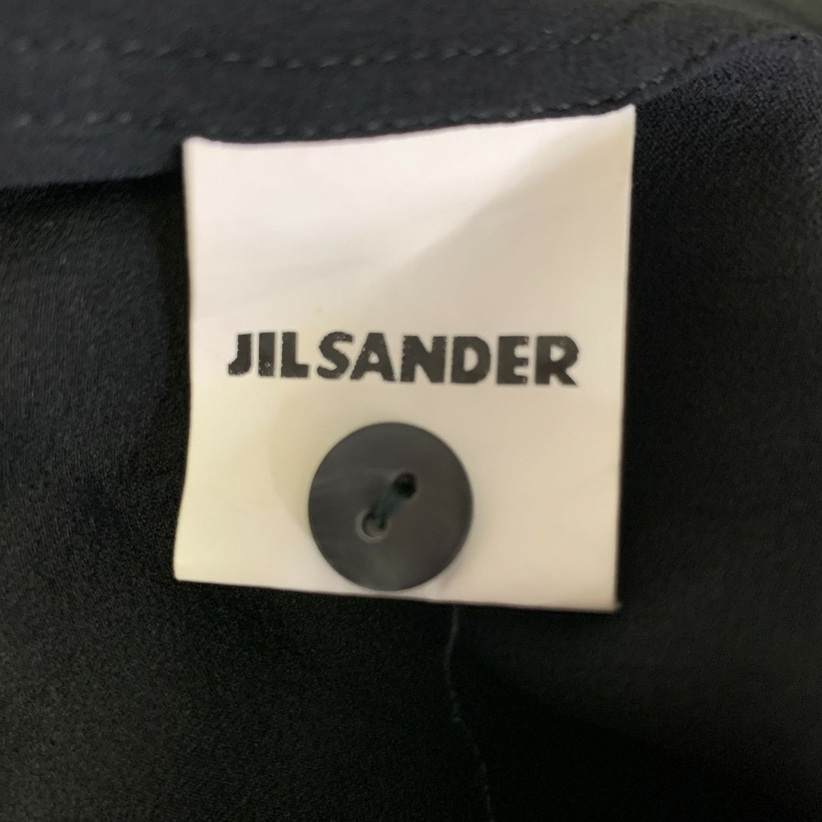 Jil Sander JIL SANDER Size 0 Black Silk Ruffled Blouse Size XS / US 0-2 / IT 36-38 - 6 Thumbnail