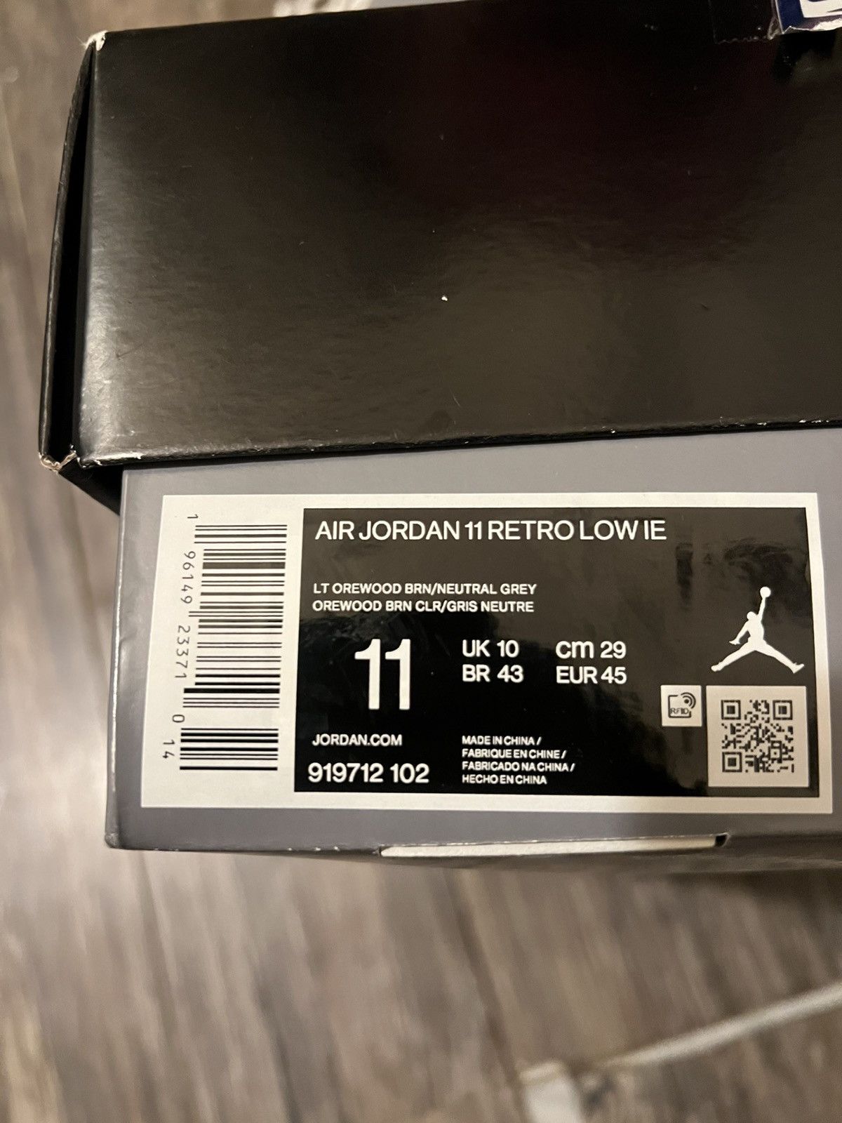 Jordan Brand Air Jordan 11 Retro Low IE "Light Orewood Brown” - classic 🔥 Size US 11 / EU 44 - 8 Thumbnail
