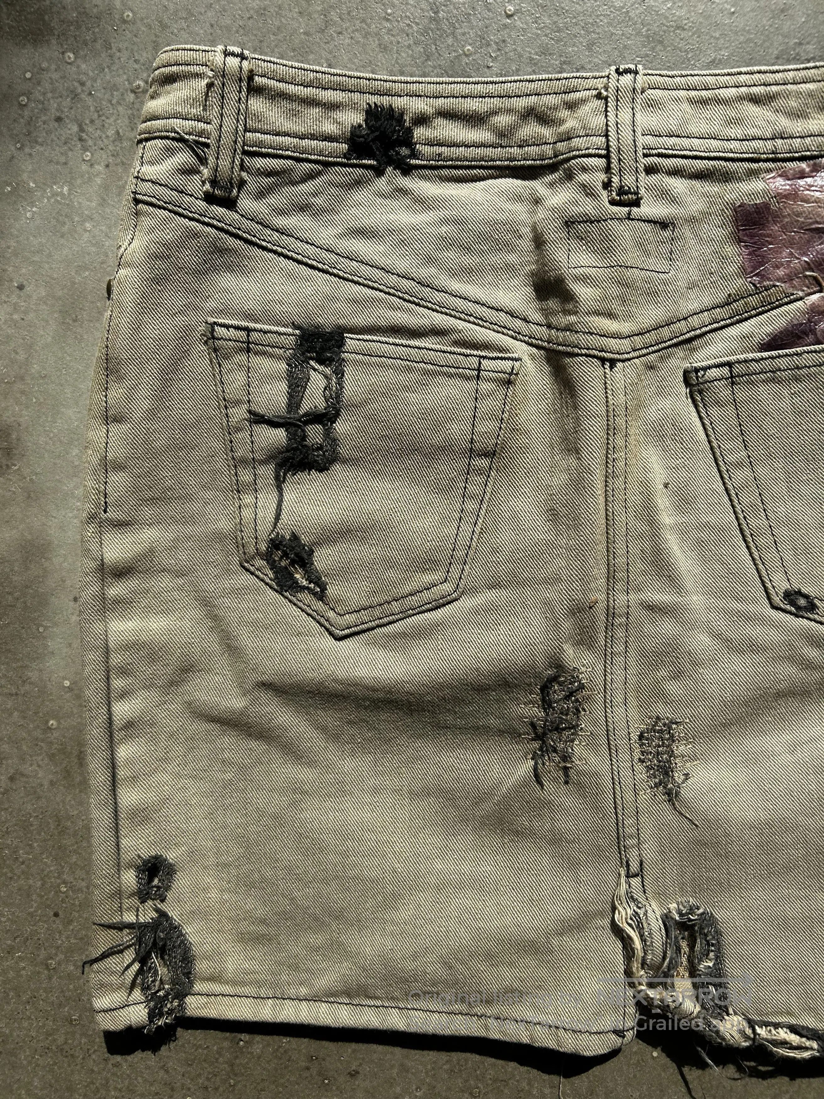 Share Spirit Homme Share Spirit Chain Distressed Skirt. Size 35" - 3 Thumbnail