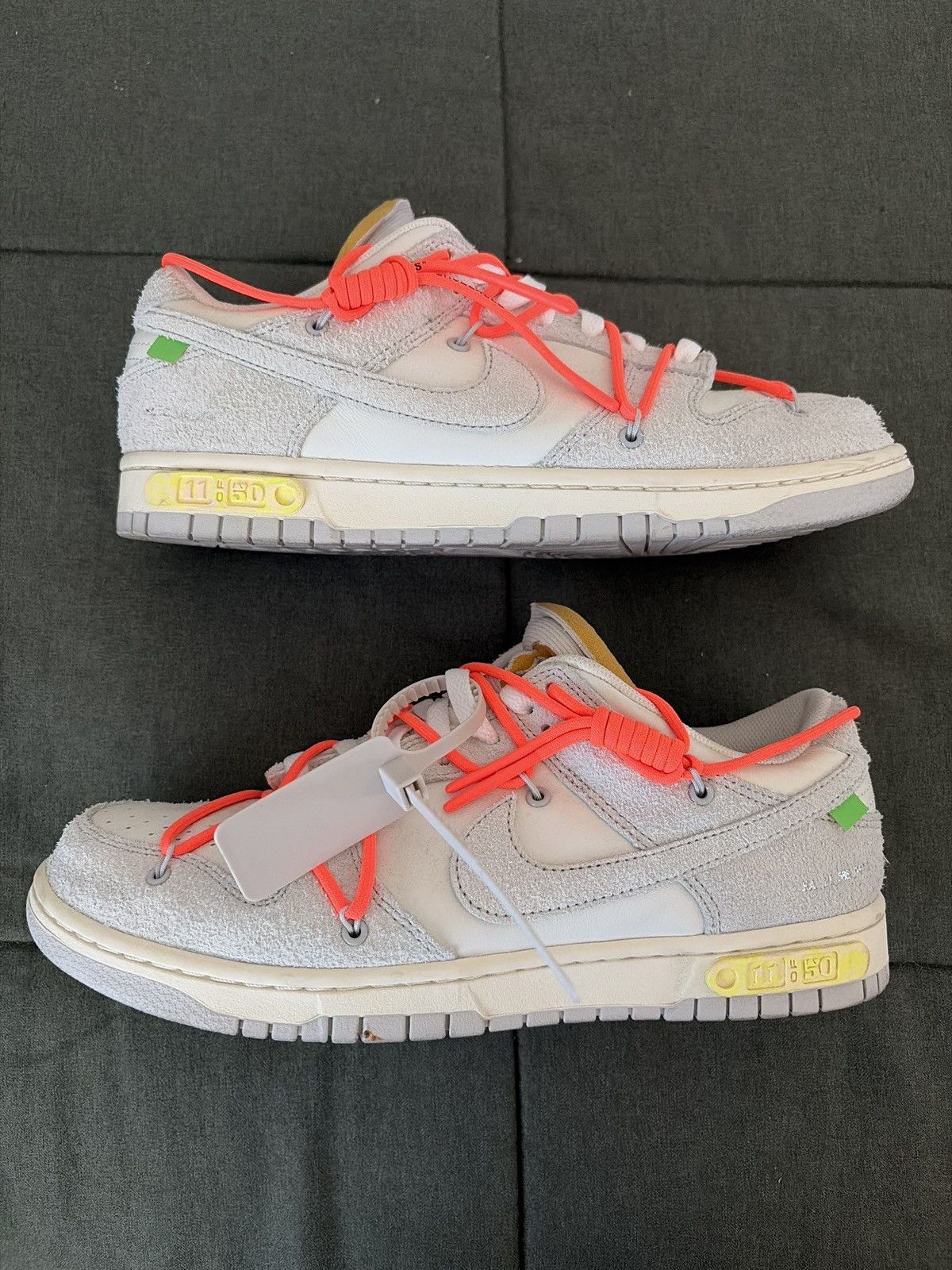 Nike × Off-White Nike Off White Dunk Low Lot 11 Size US 10.5 / EU 43-44 - 5 Thumbnail