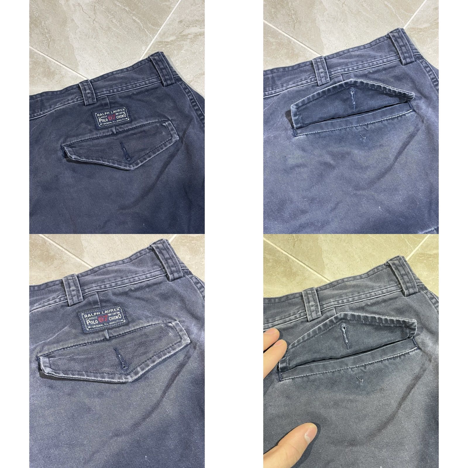 Polo Ralph Lauren VINTAGE Polo Ralph Lauren Shorts Mens 36 Dark Blue Streetwear Y2K Cargo Chino Size US M / EU 48-50 / 2 - 8 Thumbnail