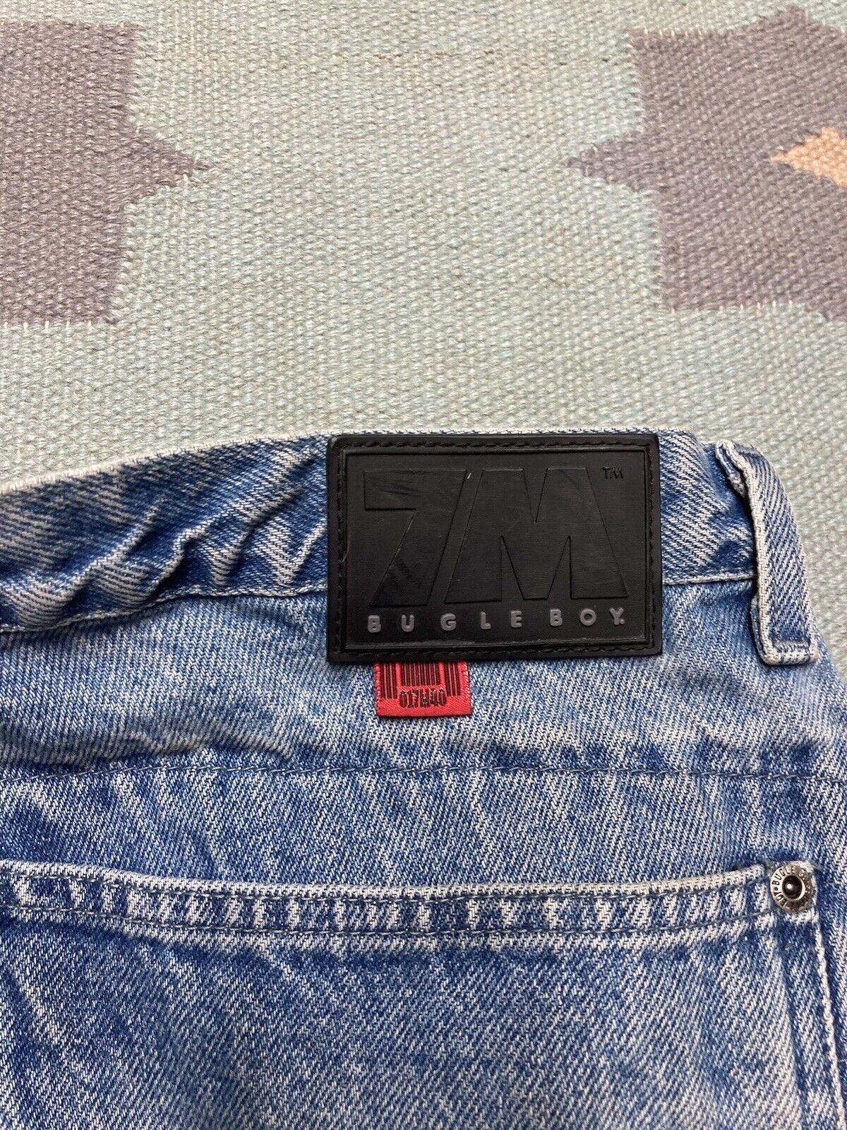 Bugle Boy × Vintage bugle boy 7M carpenter jeans double knee skater baggy 35x30 Size US 35 - 4 Thumbnail