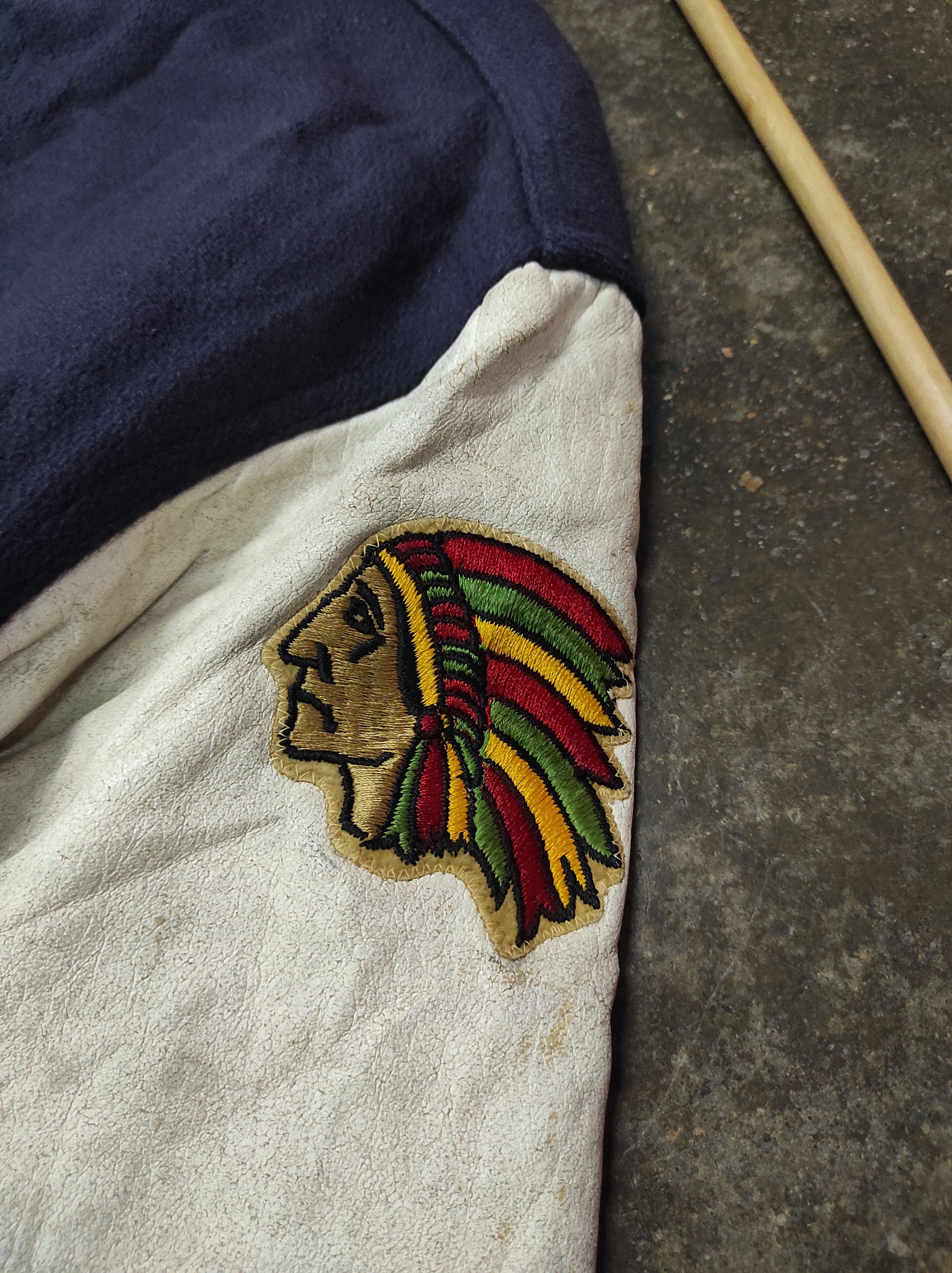 Rennoc × Vintage RENNOC WARRIORS FOOTBALL JOHN 95 VTG WOOL VARSITY JACKET Size US L / EU 52-54 / 3 - 5 Thumbnail