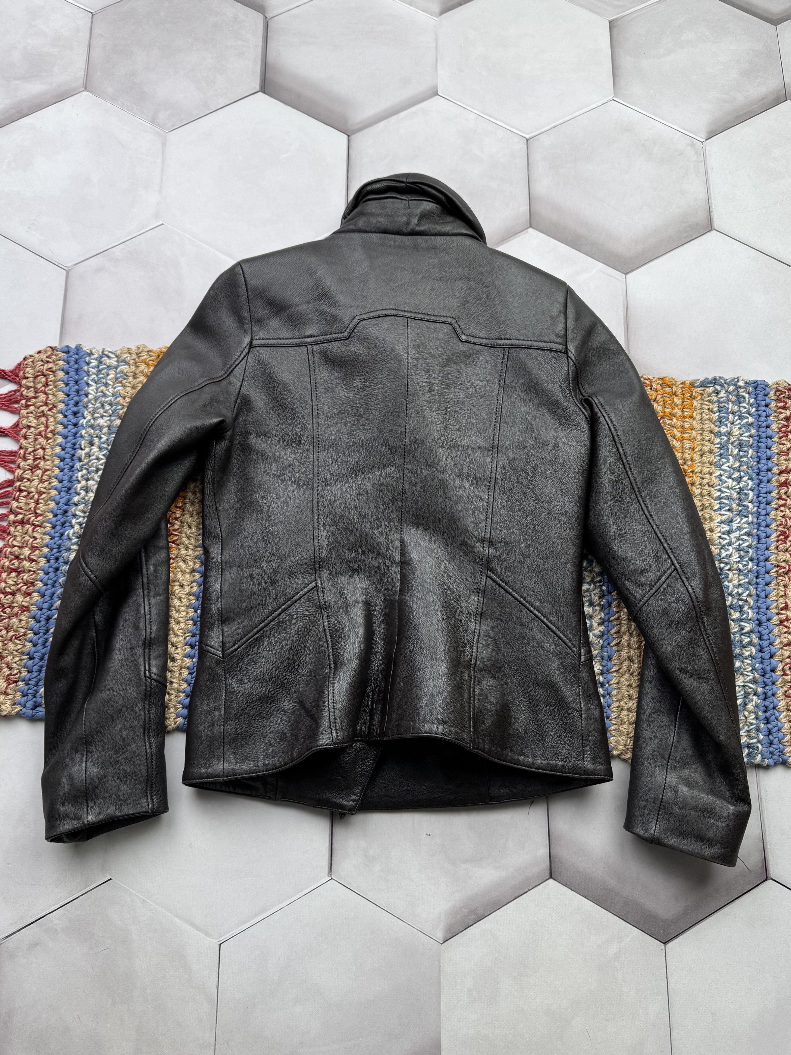 Vintage Vintage Cropped Leather Cargo Jacket Size XS / US 0-2 / IT 36-38 - 7 Thumbnail