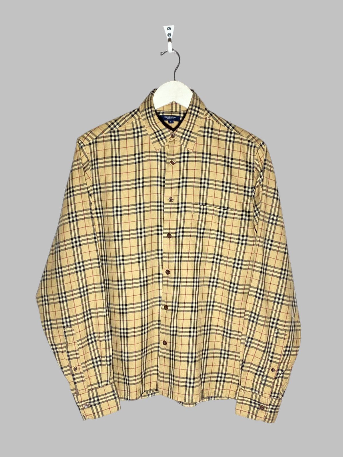 Burberry Vintage Burberry London Checked Long Sleeve Shirt Men’s Size US S / EU 44-46 / 1 - 1 Thumbnail