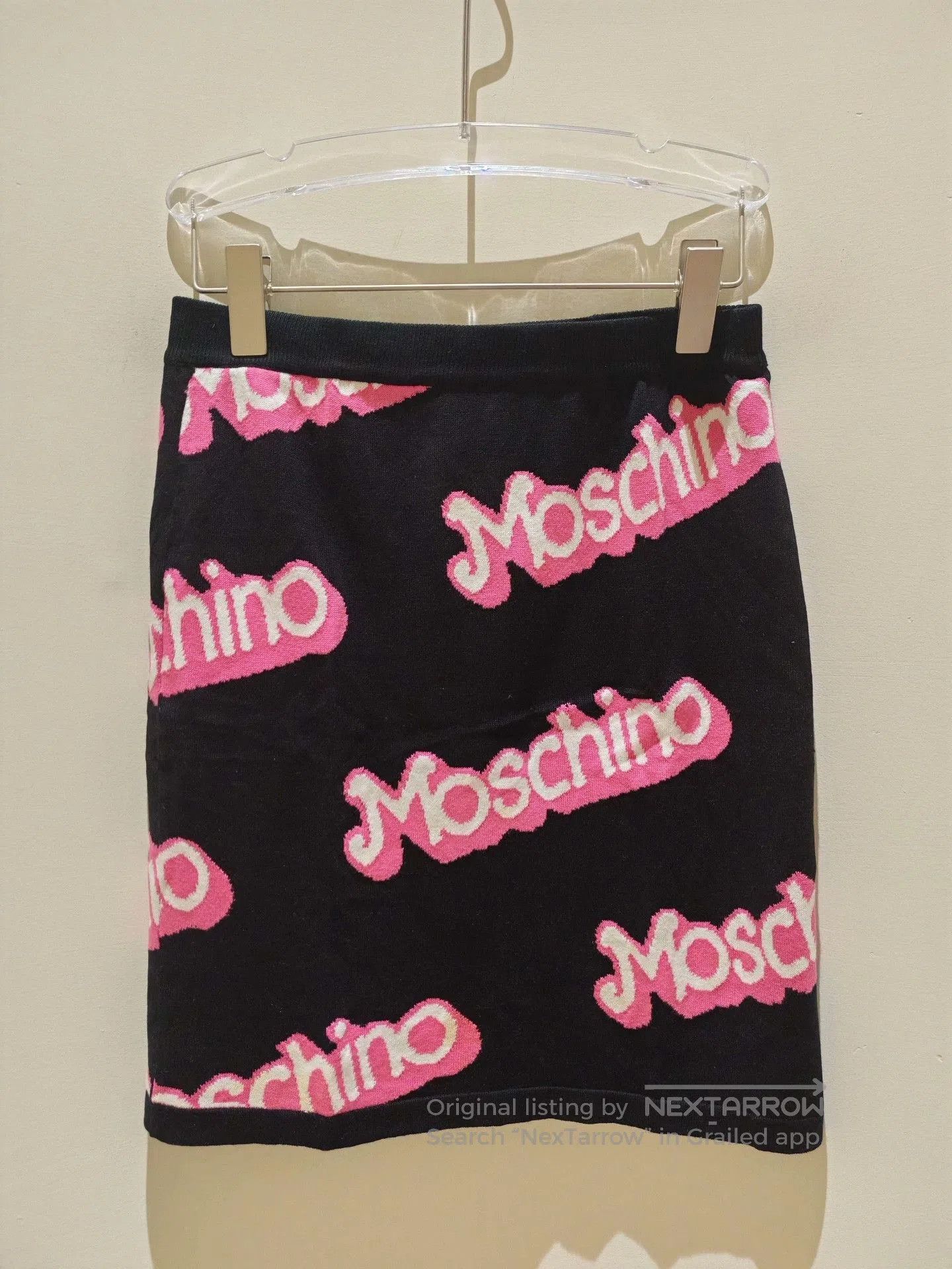 Moschino Moschino Black Knit Crop Top & Skirt Set. Size M / US 6-8 / IT 42-44 - 6 Thumbnail