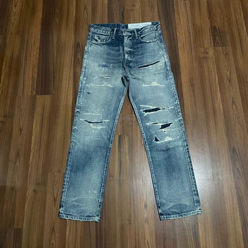 Neighborhood NEIGHBORHOOD 21AW Washed Distressed Jeans - dmc Size US 26 / EU 42 - 1 Thumbnail