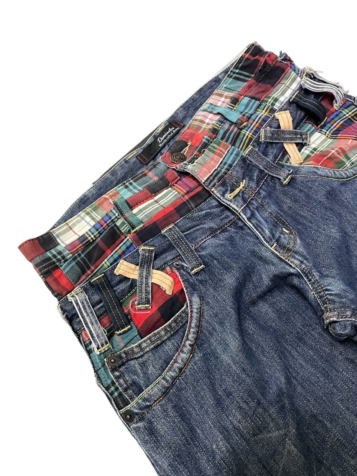 PPFM × semanticdesign Dominate Japan Double Waist Patch Work Double Lined Jeans Size US 32 / EU 48 - 10 Thumbnail