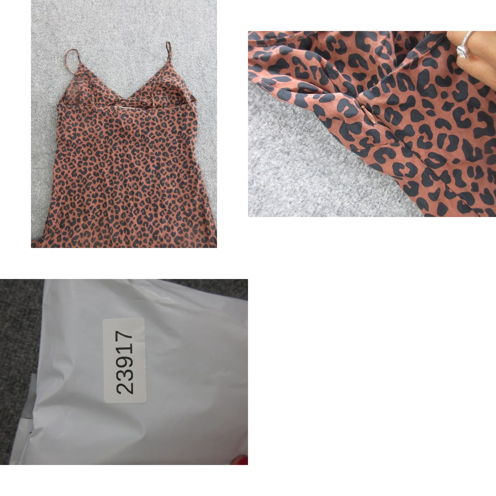 Marine Layer Marine Layer Dress Womens XS Brown Leopard Slip Maxi V-Neck Strappy Sundress Size XS / US 0-2 / IT 36-38 - 10 Thumbnail