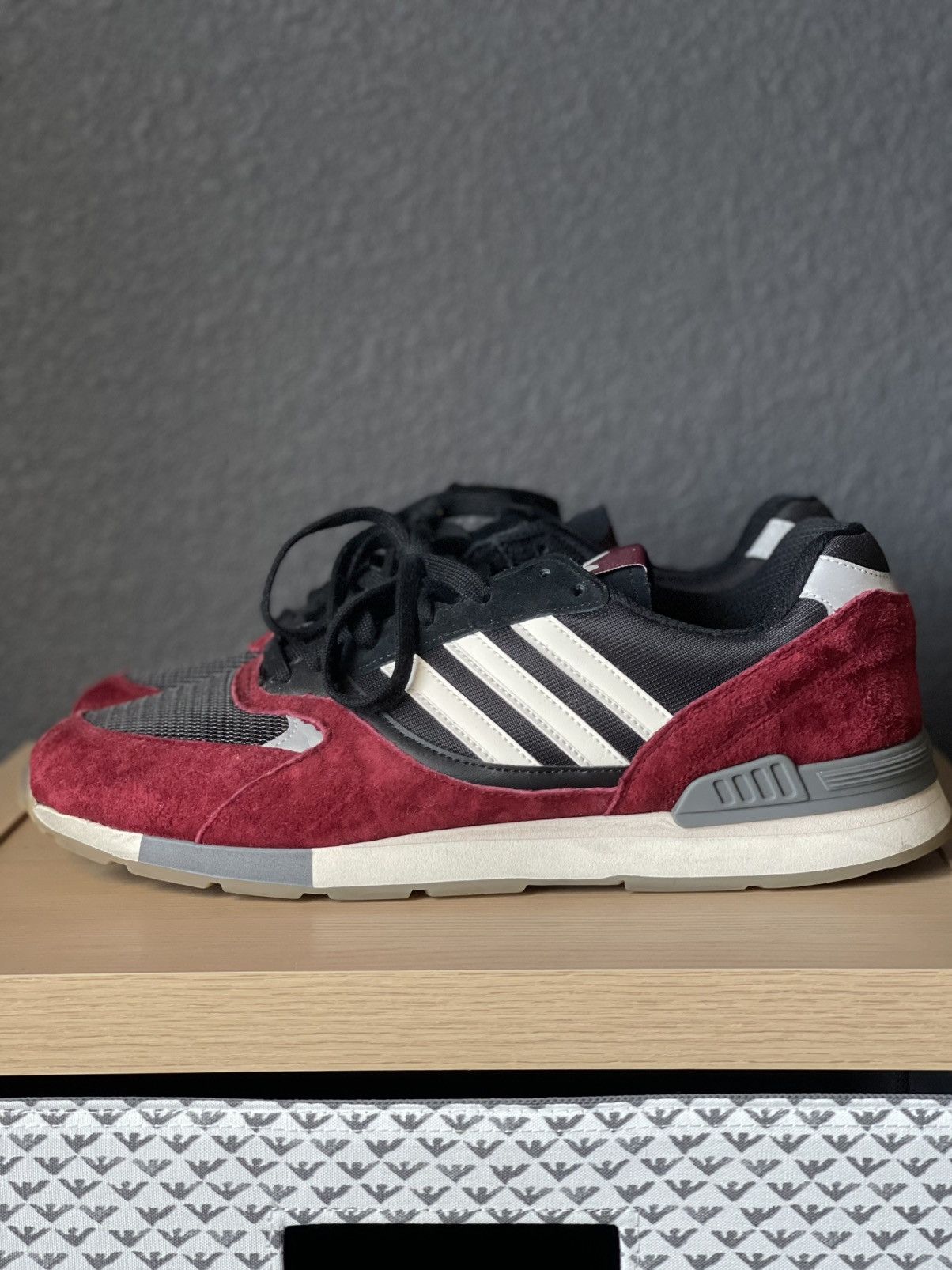 Adidas Adidas Quesense Collegiate Burgundy colorway Size US 13 / EU 46 - 2 Thumbnail