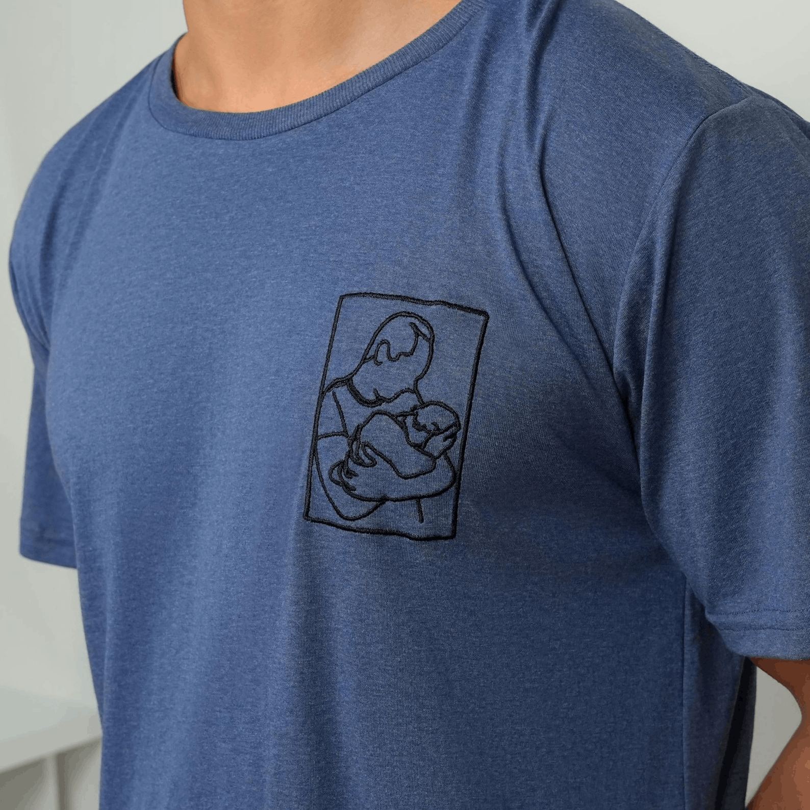 Other Custom Embroidered Portrait T-Shirt Size US M / EU 48-50 / 2 - 1 Thumbnail