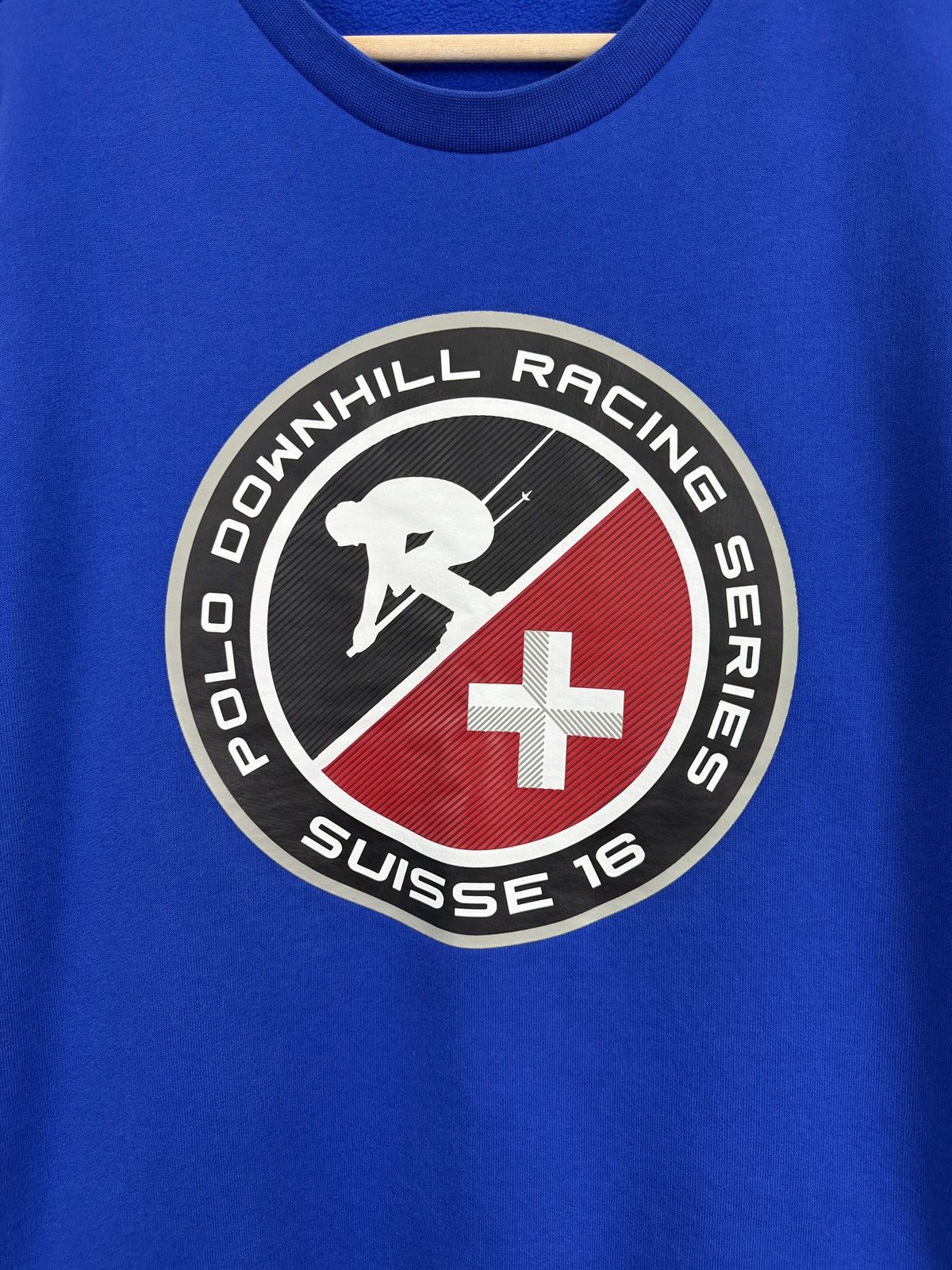 Polo Ralph Lauren 🇨🇭 Ralph Lauren Polo Downhill Racing Suisse 16 Sweatshirt Y2K Size US L / EU 52-54 / 3 - 4 Thumbnail