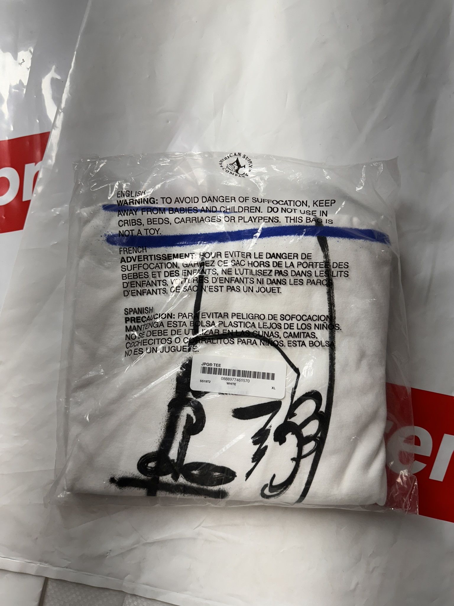 Jean Paul Gaultier × Supreme Supreme Jean Paul Gaultier Tee