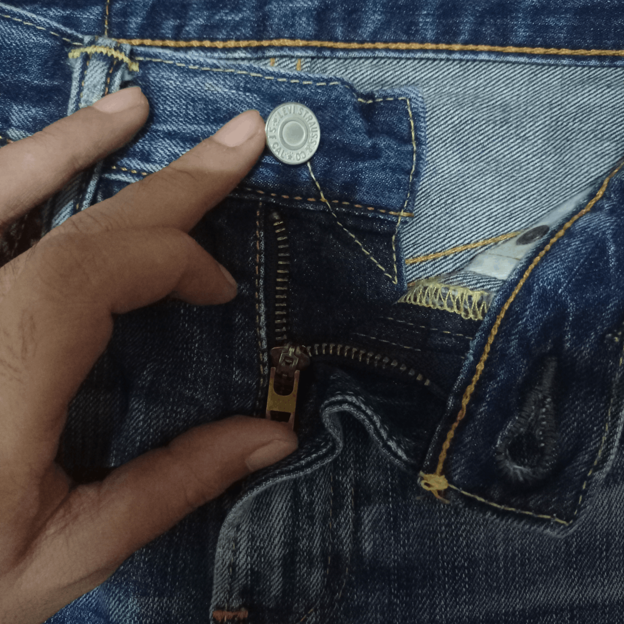 Levi's × Levi's Vintage Clothing Vintage Levis 502 Blue Wash Distressed Loose Jeans 30x27 Size US 30 / EU 46 - 3 Thumbnail