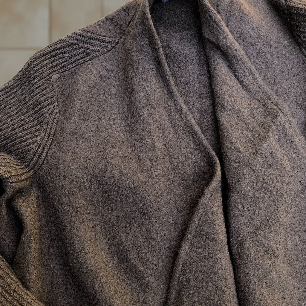 Vince Vince Cardigan Sweater Women LG 100% Wool Open Brown Long Sleeve Winter Size L / US 10 / IT 46 - 1 Thumbnail