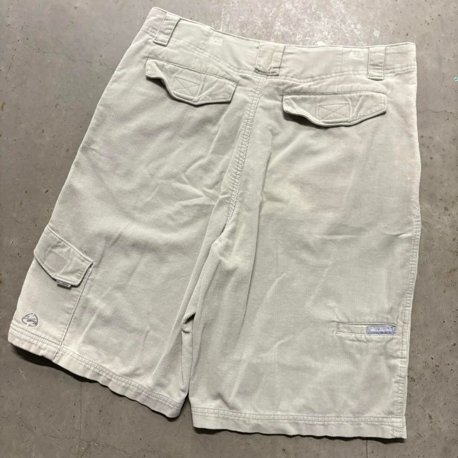 Billabong × Vintage Crazy Vintage Y2K Billabong Corduroy Cargo Style Surf Shorts Size US 34 / EU 50 - 4 Thumbnail