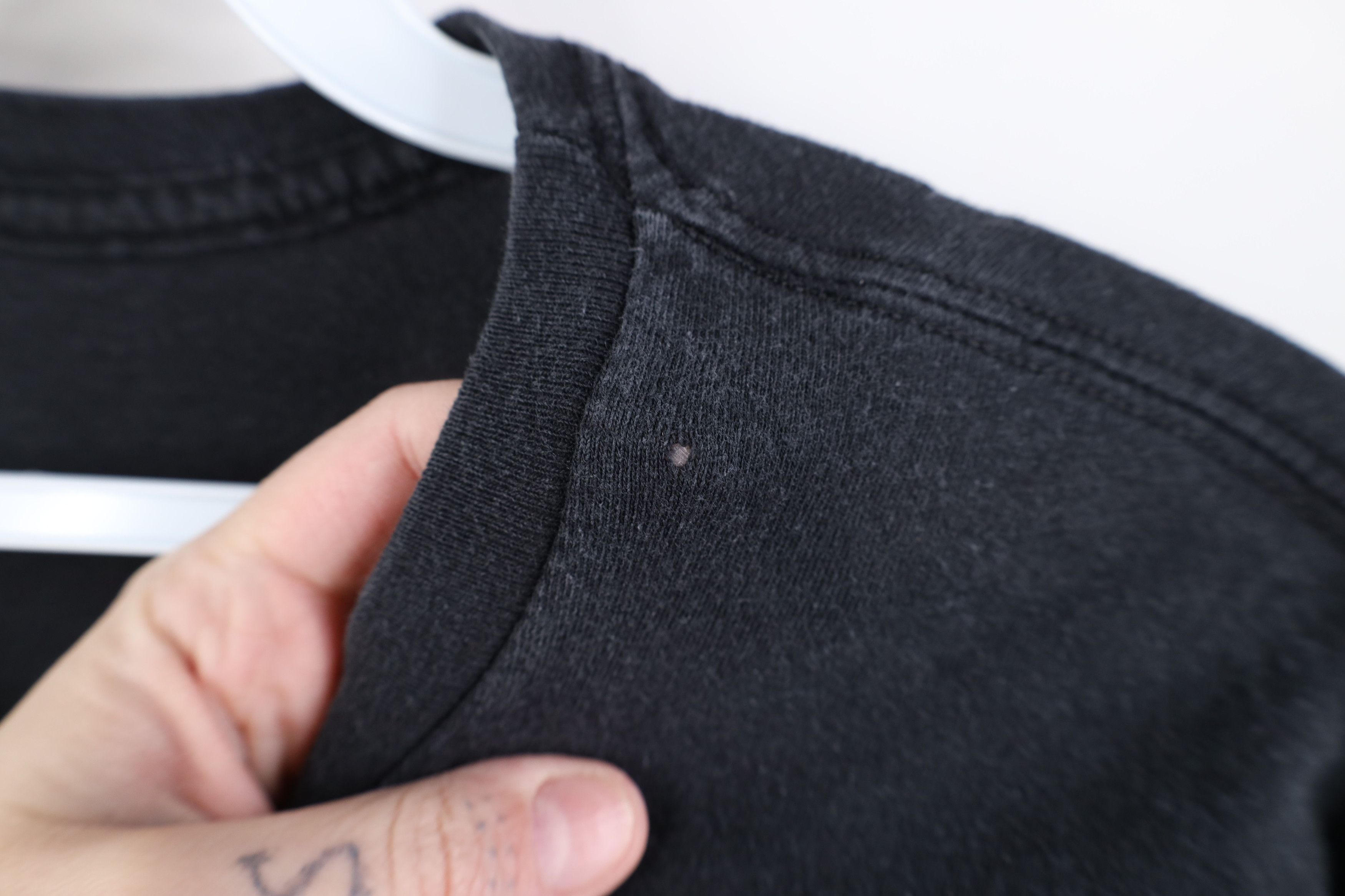 Vintage Vintage 90s Y2K Streetwear Long Sleeve T-Shirt Black Cotton Size US L / EU 52-54 / 3 - 4 Thumbnail