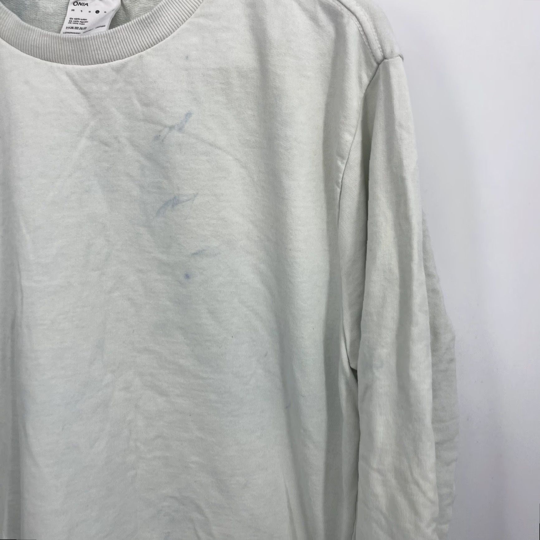 Onia Onia Sweatshirt Mens Small Blue Cloud Tie Dye French Terry Preppy Sweater Size US S / EU 44-46 / 1 - 7 Thumbnail