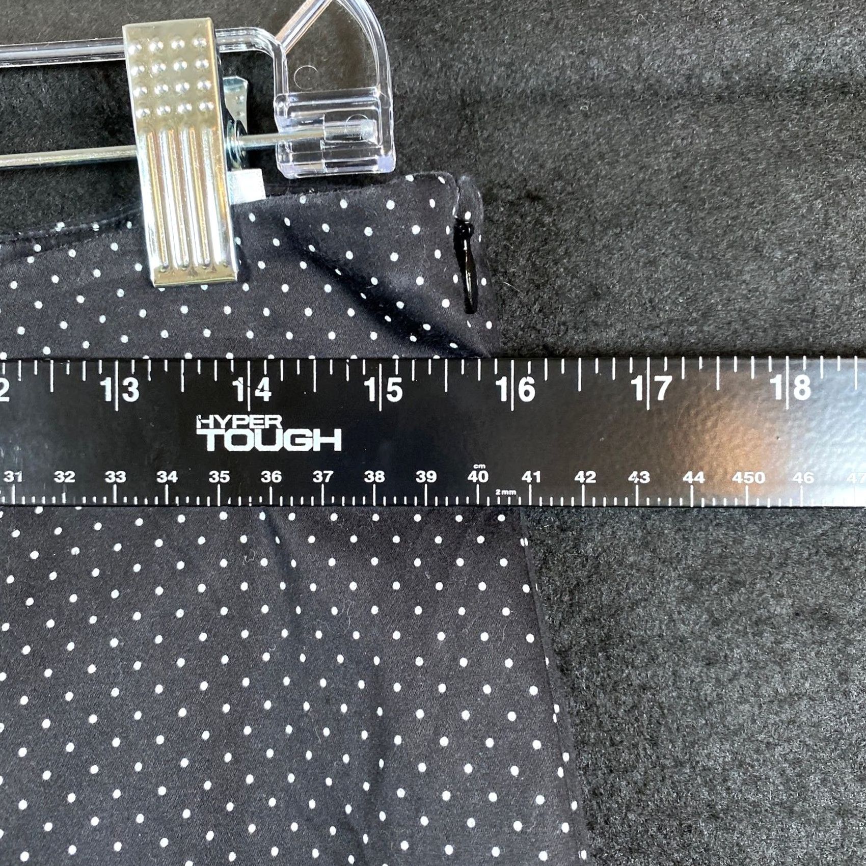 Talbots Talbots Womens Pants Black Polka Dot Ankle Cropped Side Zip Workwear Stretch 10P Size 24" / US 00 / IT 34 - 7 Thumbnail