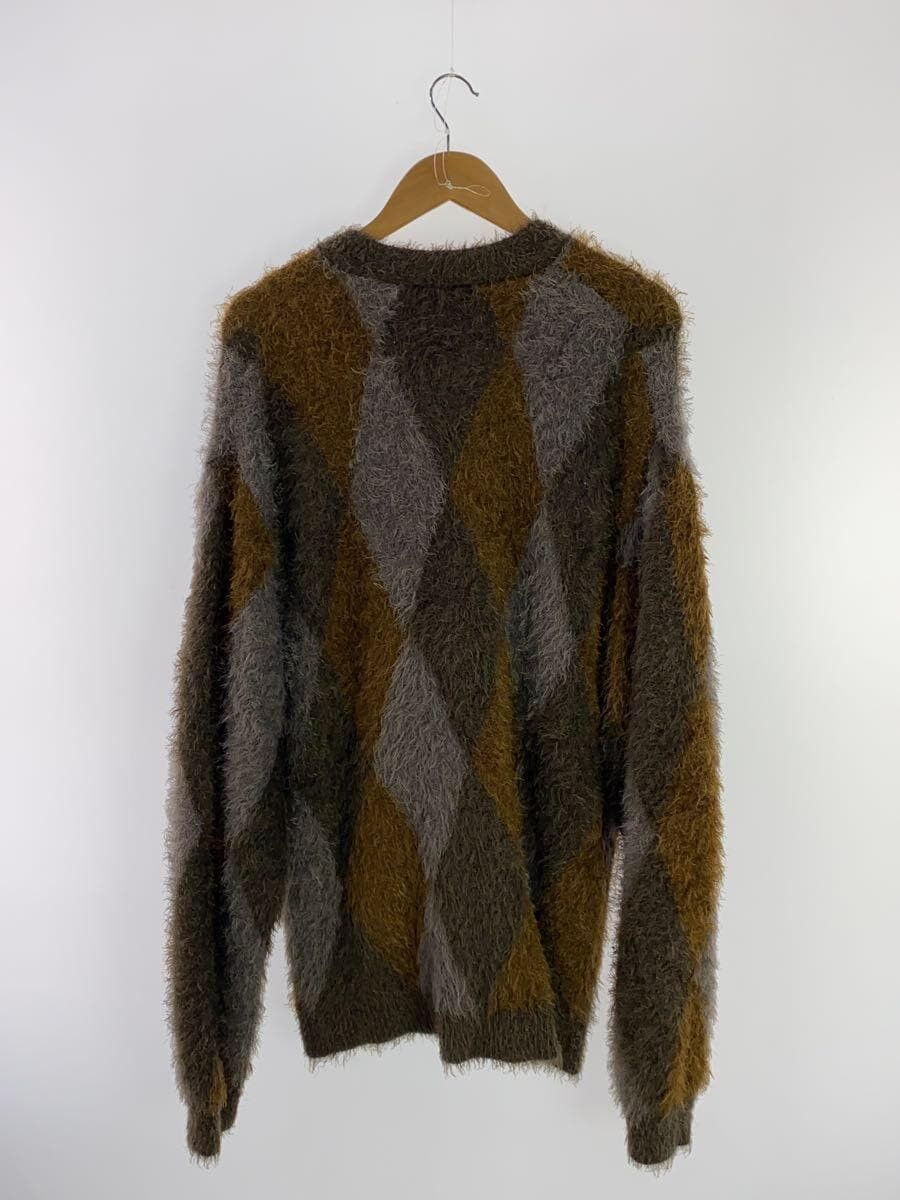 Number (N)ine Fuzzy Argyle Cardigan Size US XL / EU 56 / 4 - 2 Thumbnail