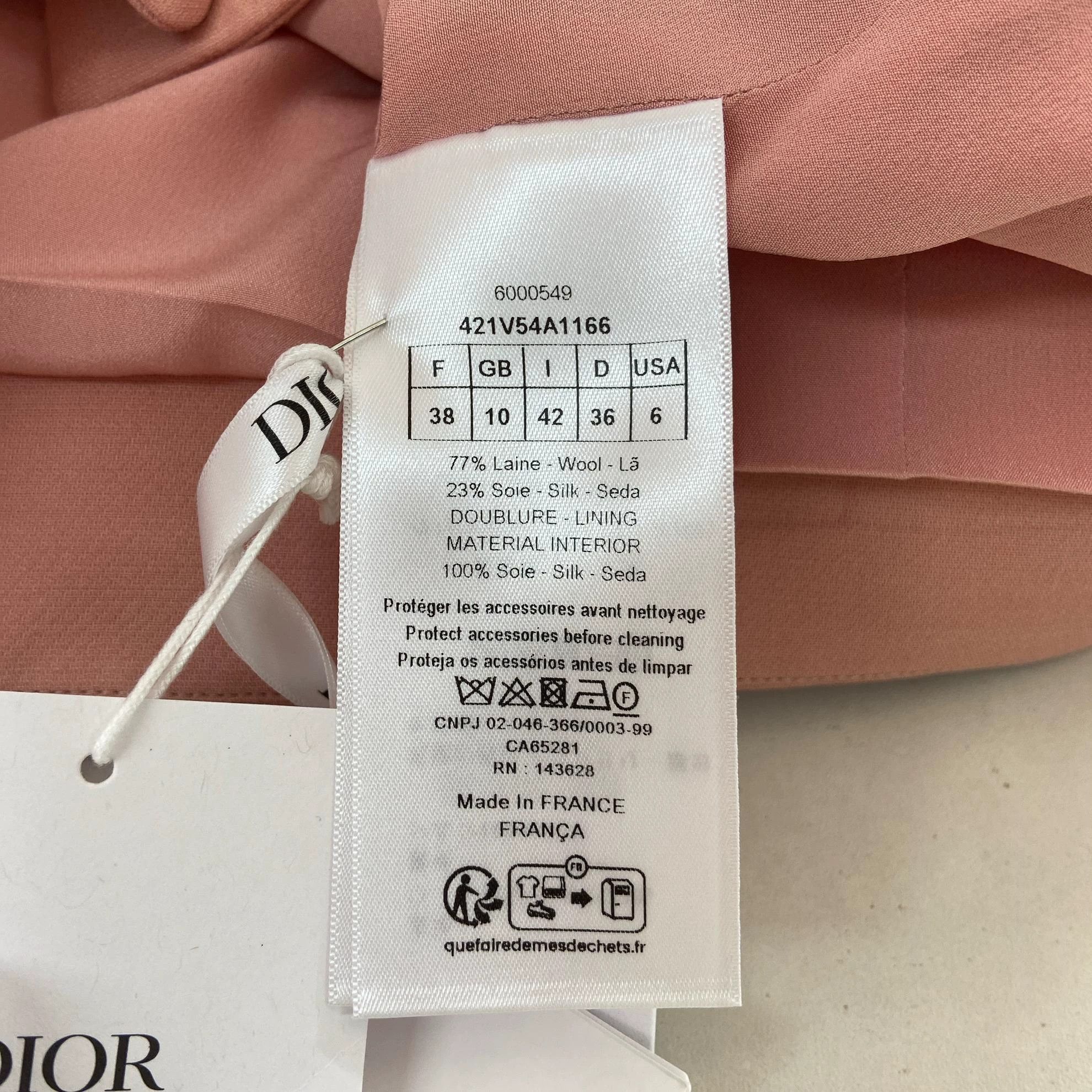 Dior Christian Dior pink blazer F38 Size S / US 4 / IT 40 - 7 Thumbnail
