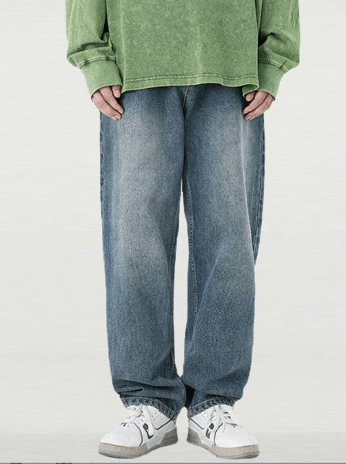 Japanese Brand × Jean Men's loose versatile trendy straight jeans y2k Size US 32 / EU 48 - 1 Thumbnail