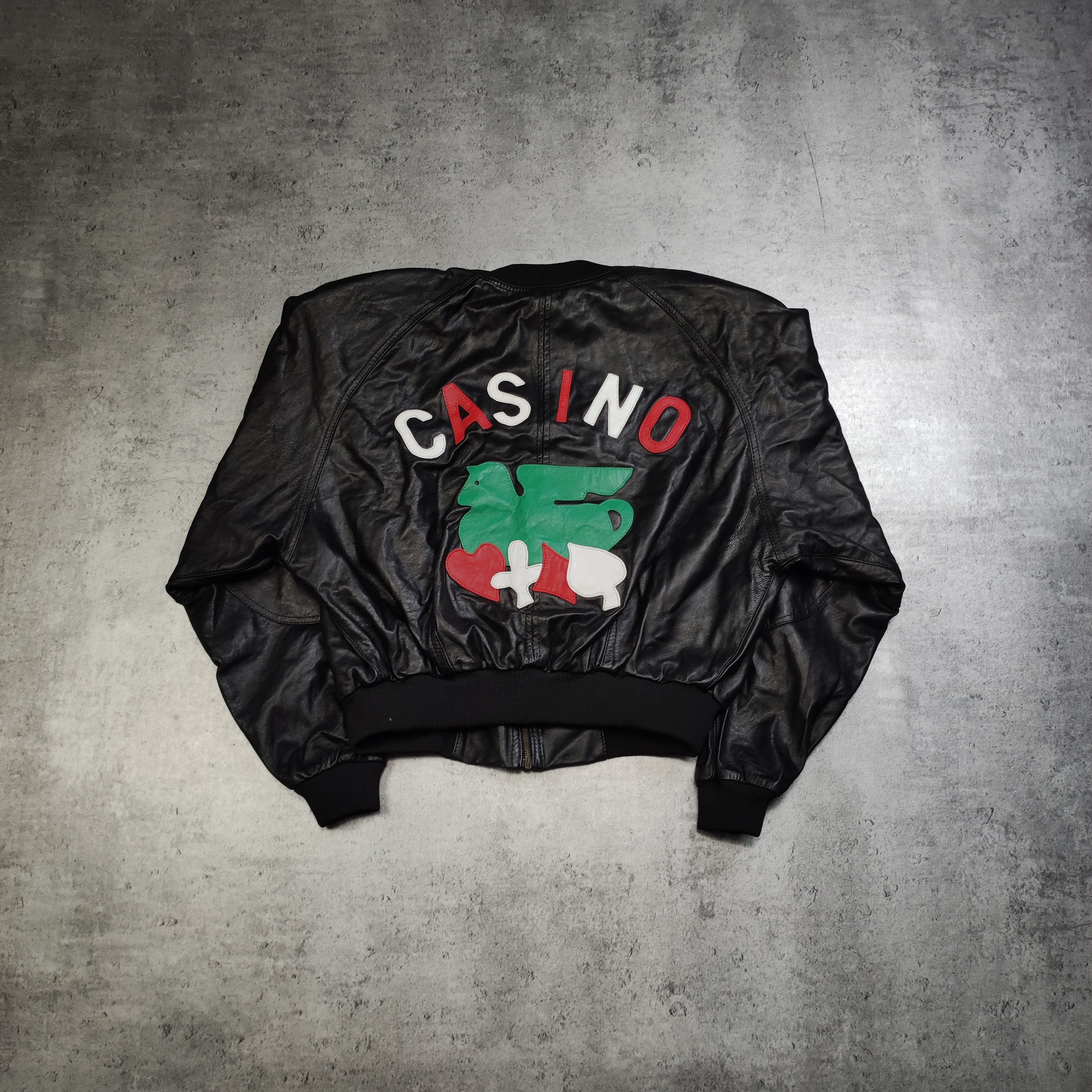 ジャケット・アウター 90s armani jeans leather flight jacket VTG 90s ARMANI JEANS BROWN FAUX LEATHER JACKET WOOL BLANKET